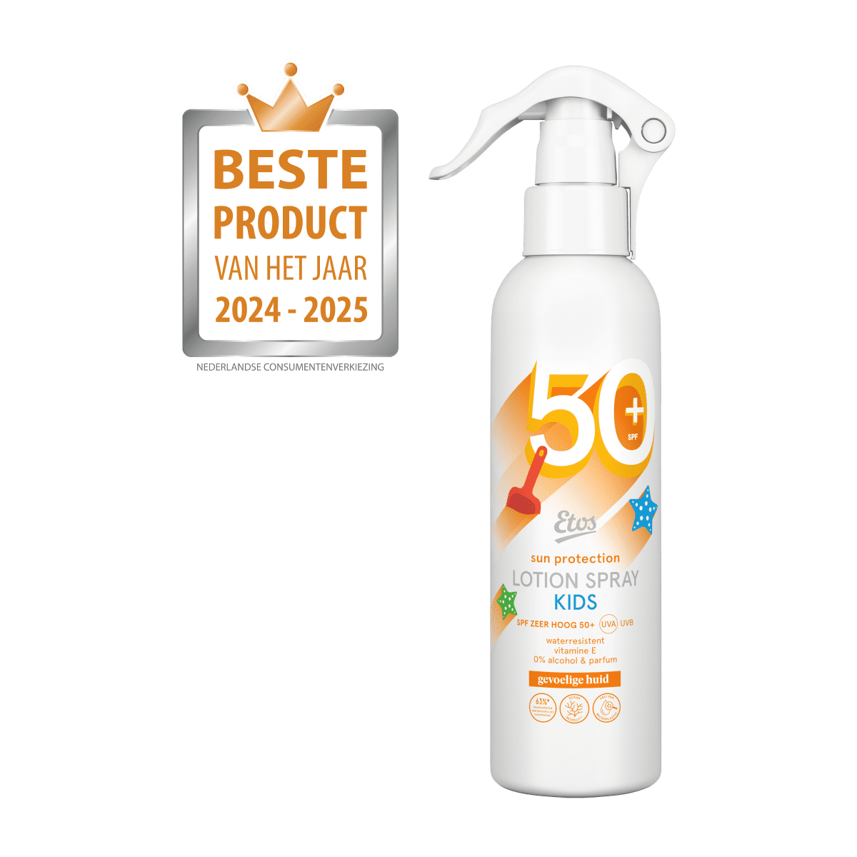 Etos Kids Zonnebrand Spray SPF 50+ Gevoelige Huid 200 ML