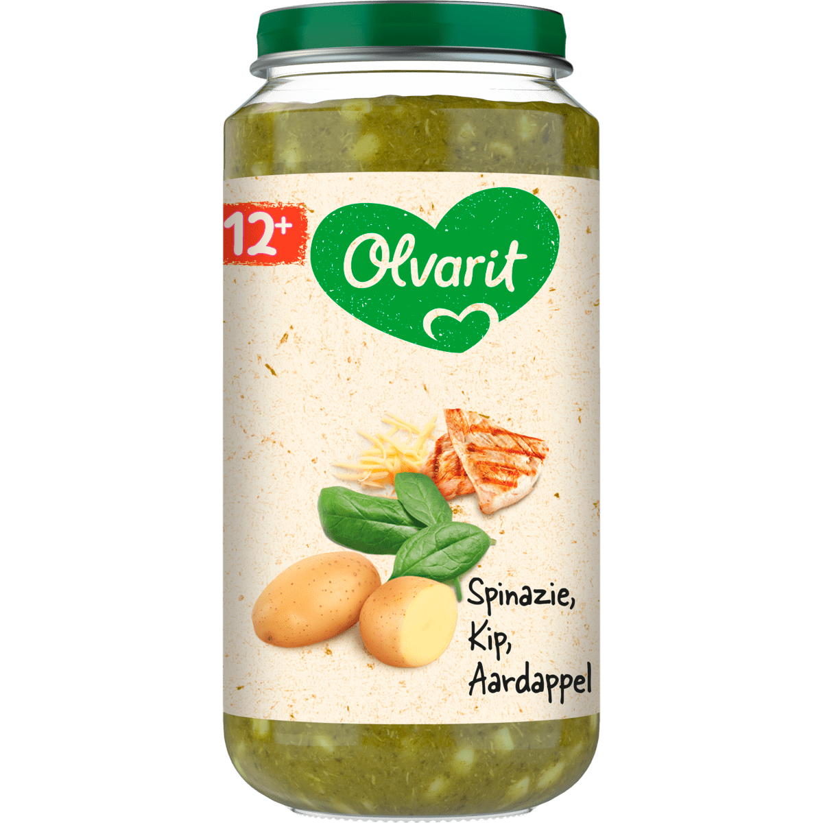 Olvarit Spinazie Kip Aardappel 12+ Maanden 250 gram