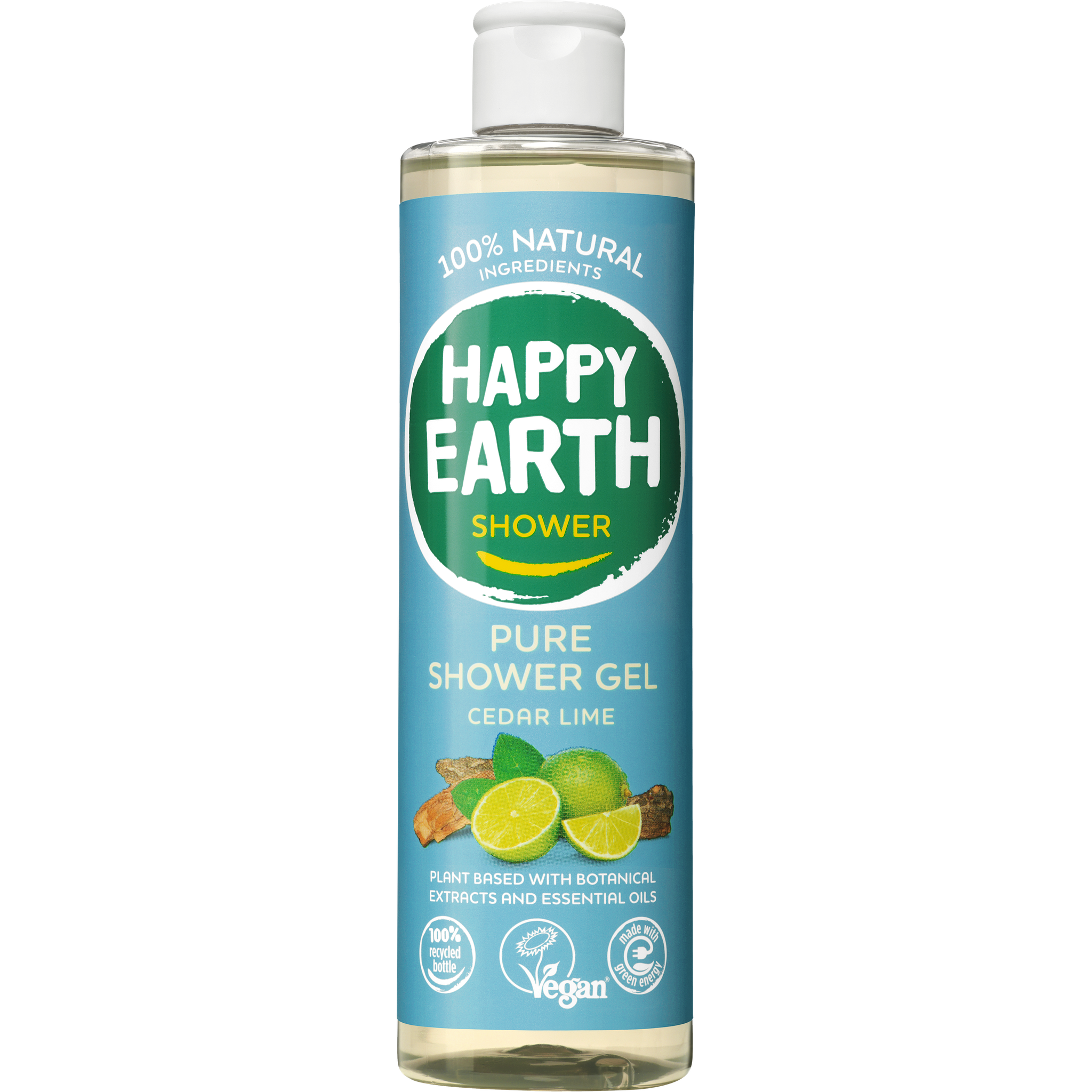Happy Earth 100% Natuurlijke Cedar Lime Douchegel 300 ML