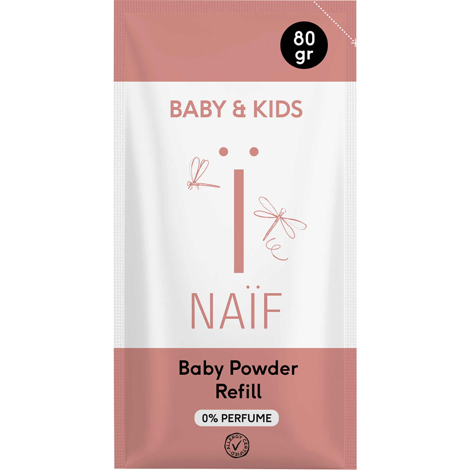 Naïf Baby & Kids Babypoeder Navulverpakking 80 gram