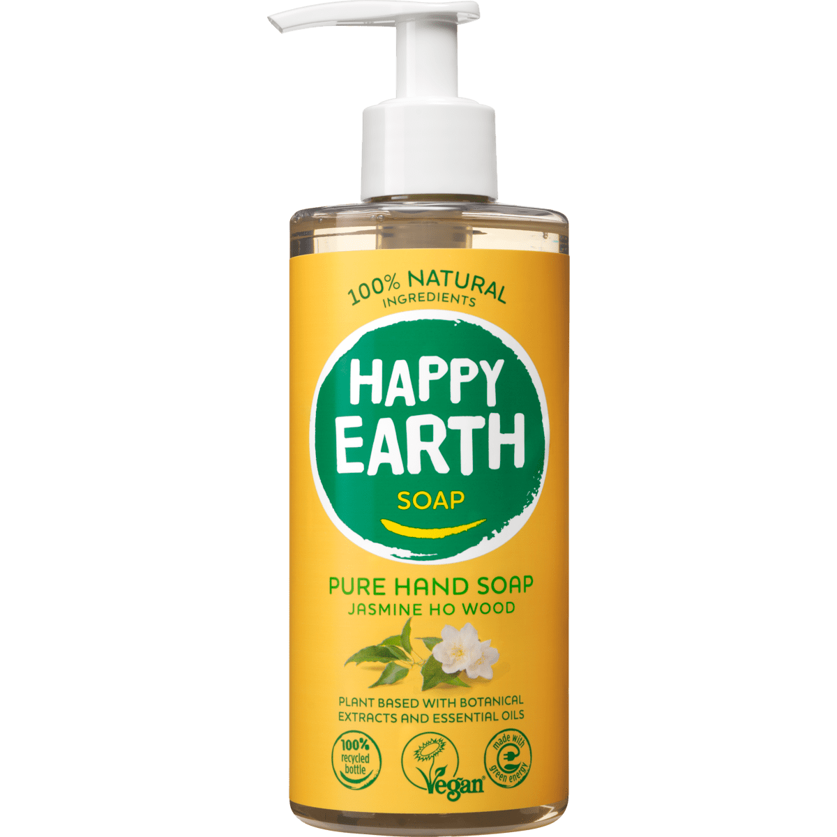Happy Earth Jasmin Ho Wood 100% Natuurlijke Handzeep 300 ML 300 ML