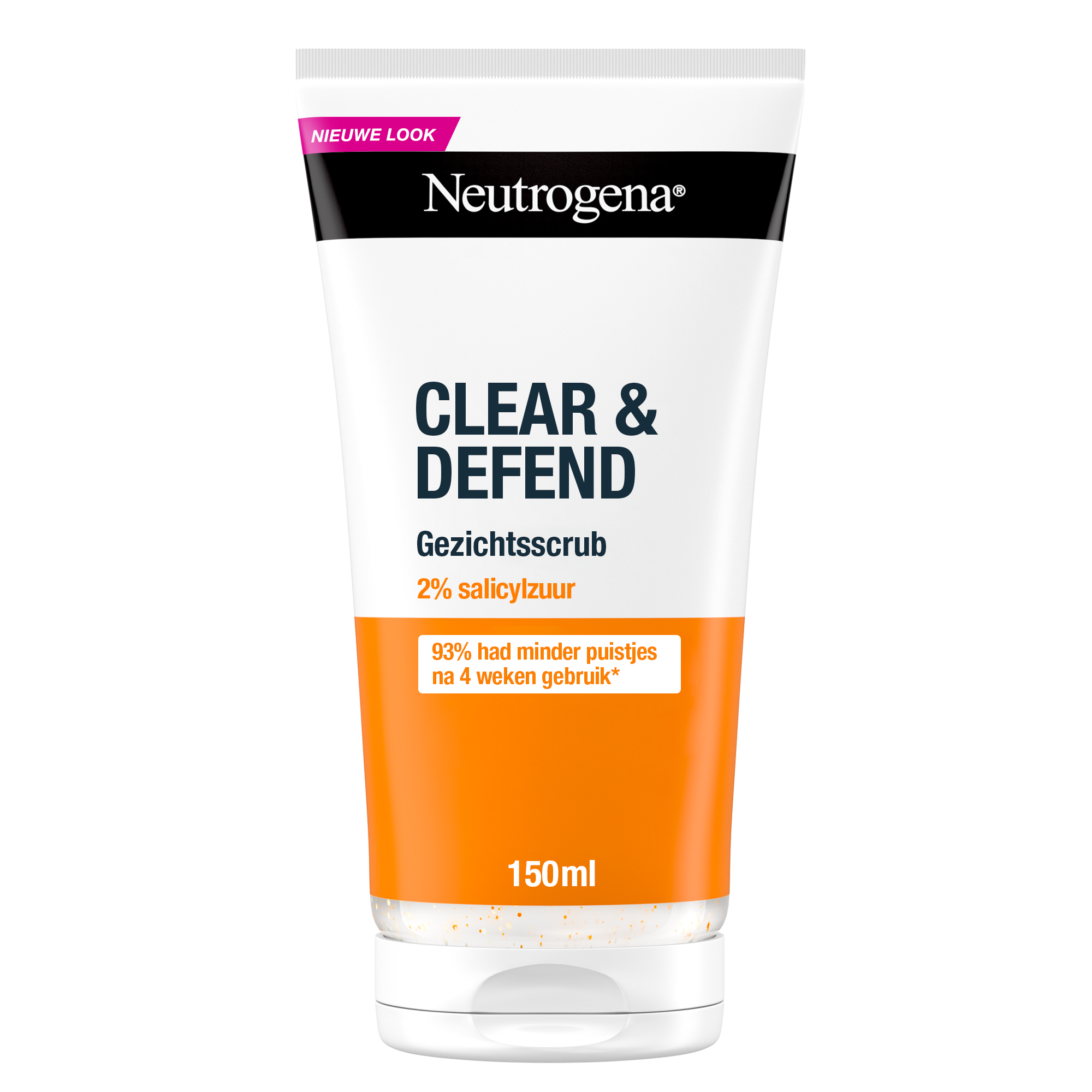 Neutrogena Clear & Defend Face Scrub Acne en Onzuivere Huid 150 ML