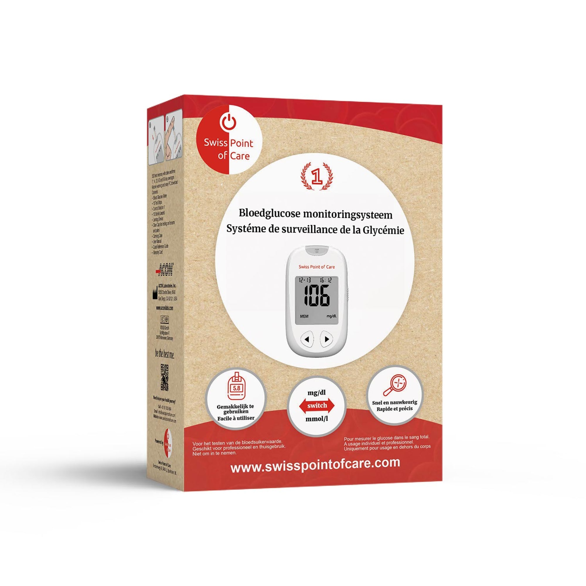 Spoc extra glucosemeter switch pakket