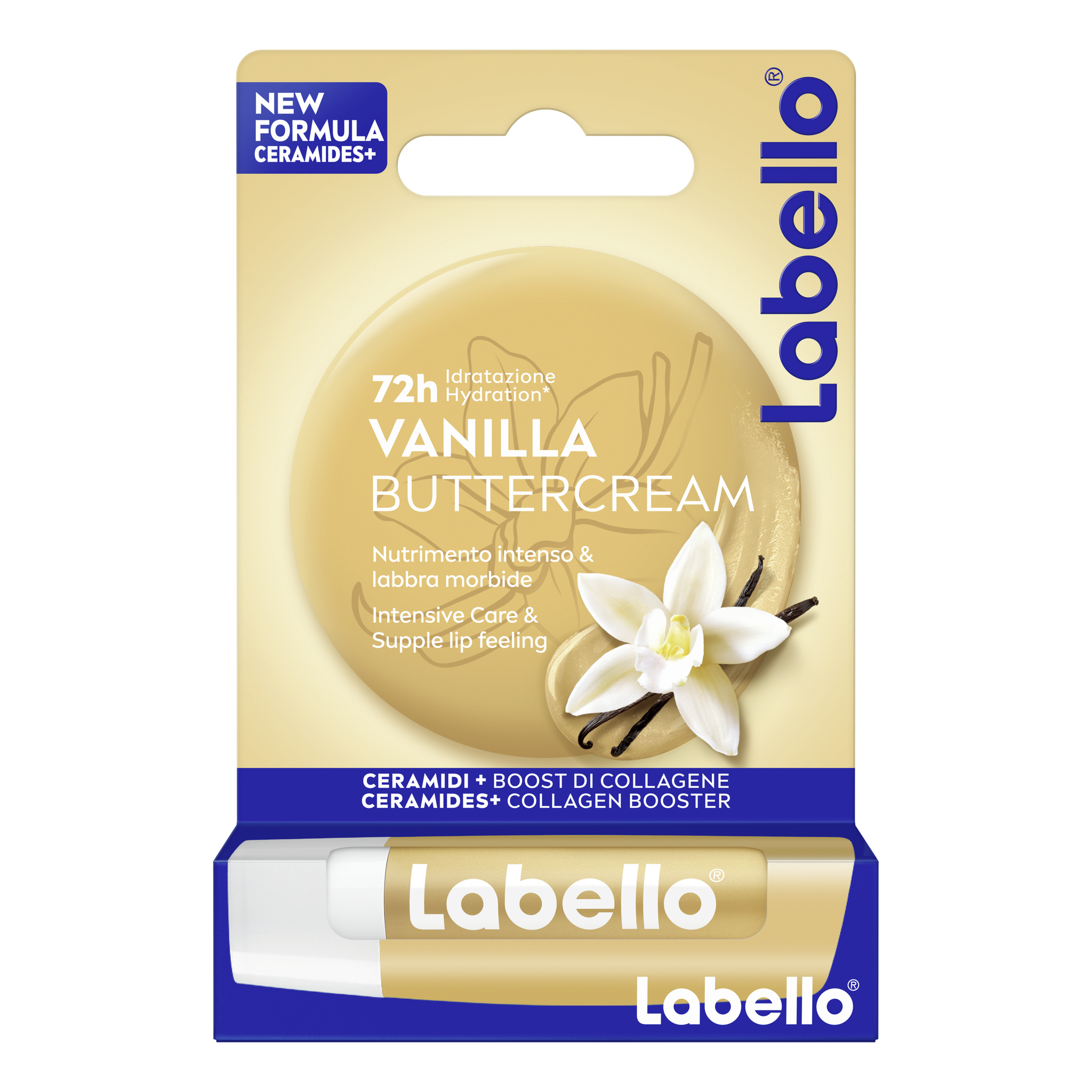 Labello Vanilla Buttercream 24u Hydratatie Lippenbalsem