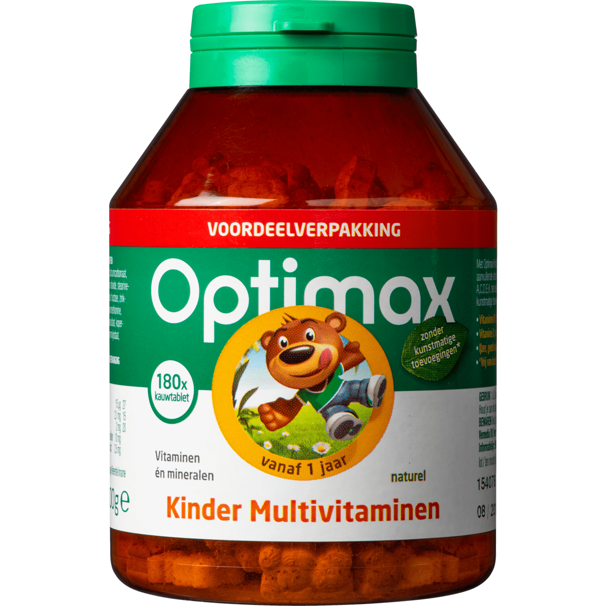 Optimax Kinder 1  Multivitamine Kauwtabletten Naturel 180 EA | Etos