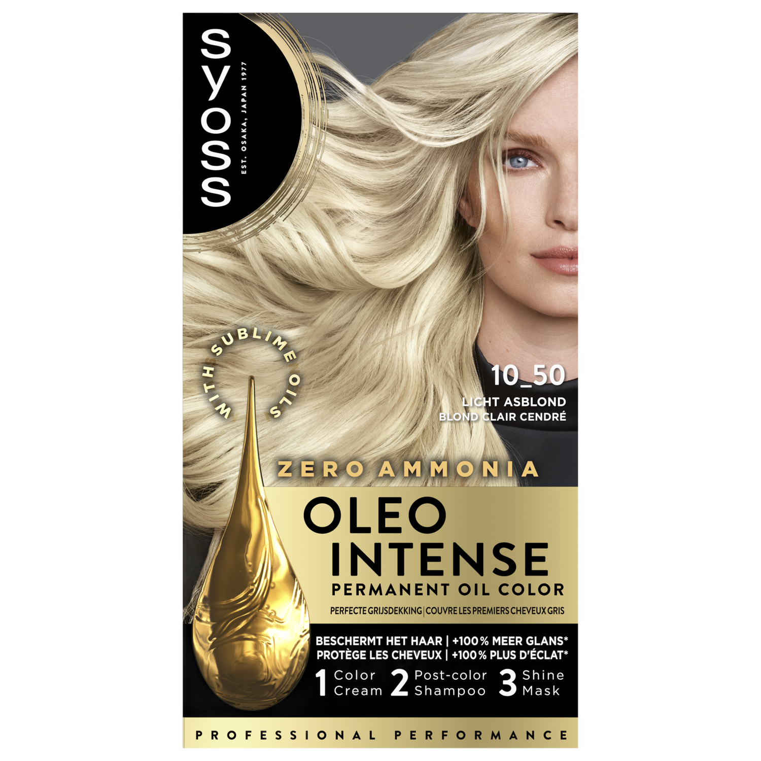 Syoss Oleo Intense Permanente Haarkleuring 10-50 Licht Asblond