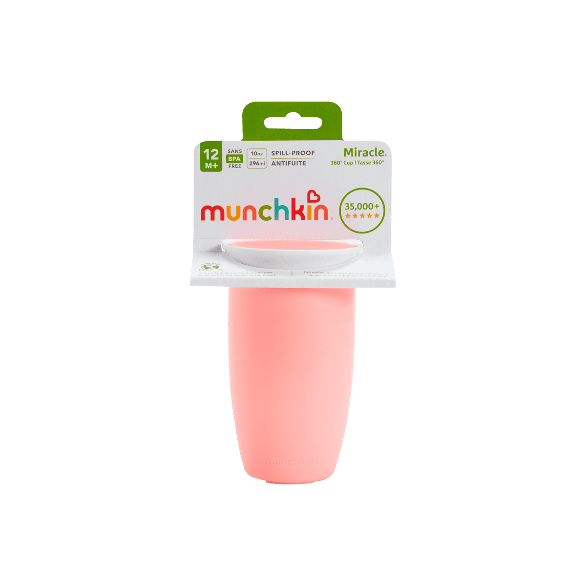 Munchkin Miracle 360° Sippy Anti-Lek Drinkbeker Roze