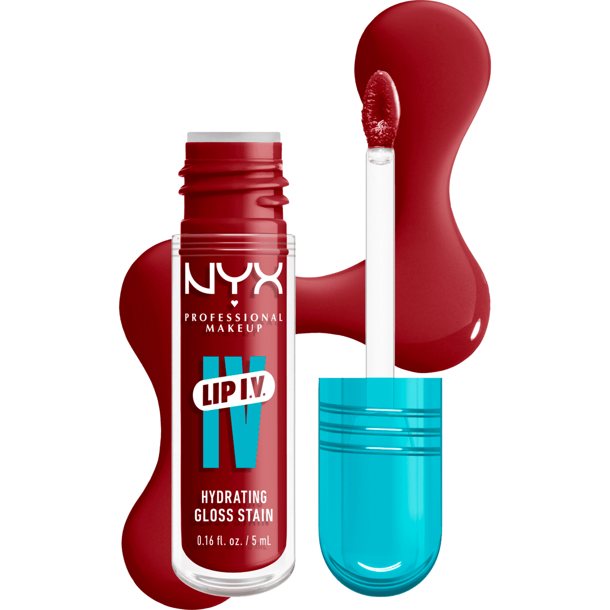 NYX Professional Makeup Lip IV Hydraterende Lipgloss Stain Stain Stain Cranberry Splash