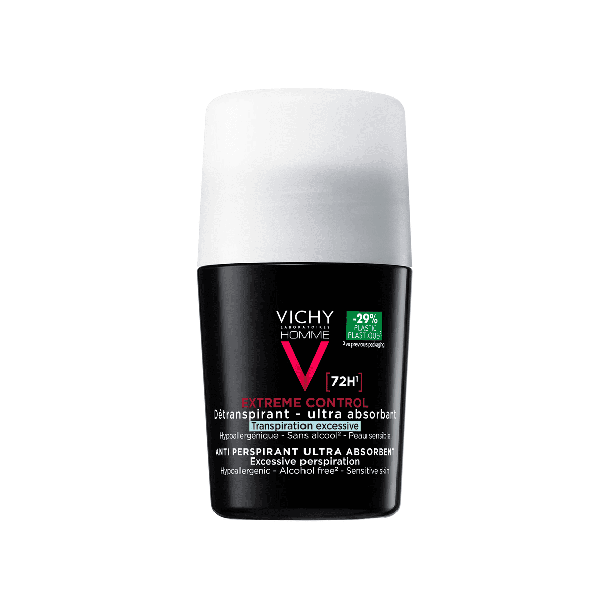 Vichy Homme Deodorant Roller 72U 50 ML
