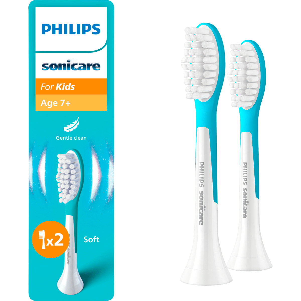 Philips Sonicare Kids Opzetborstel Tall 7jr+ 2 pack - HX6042/90 2