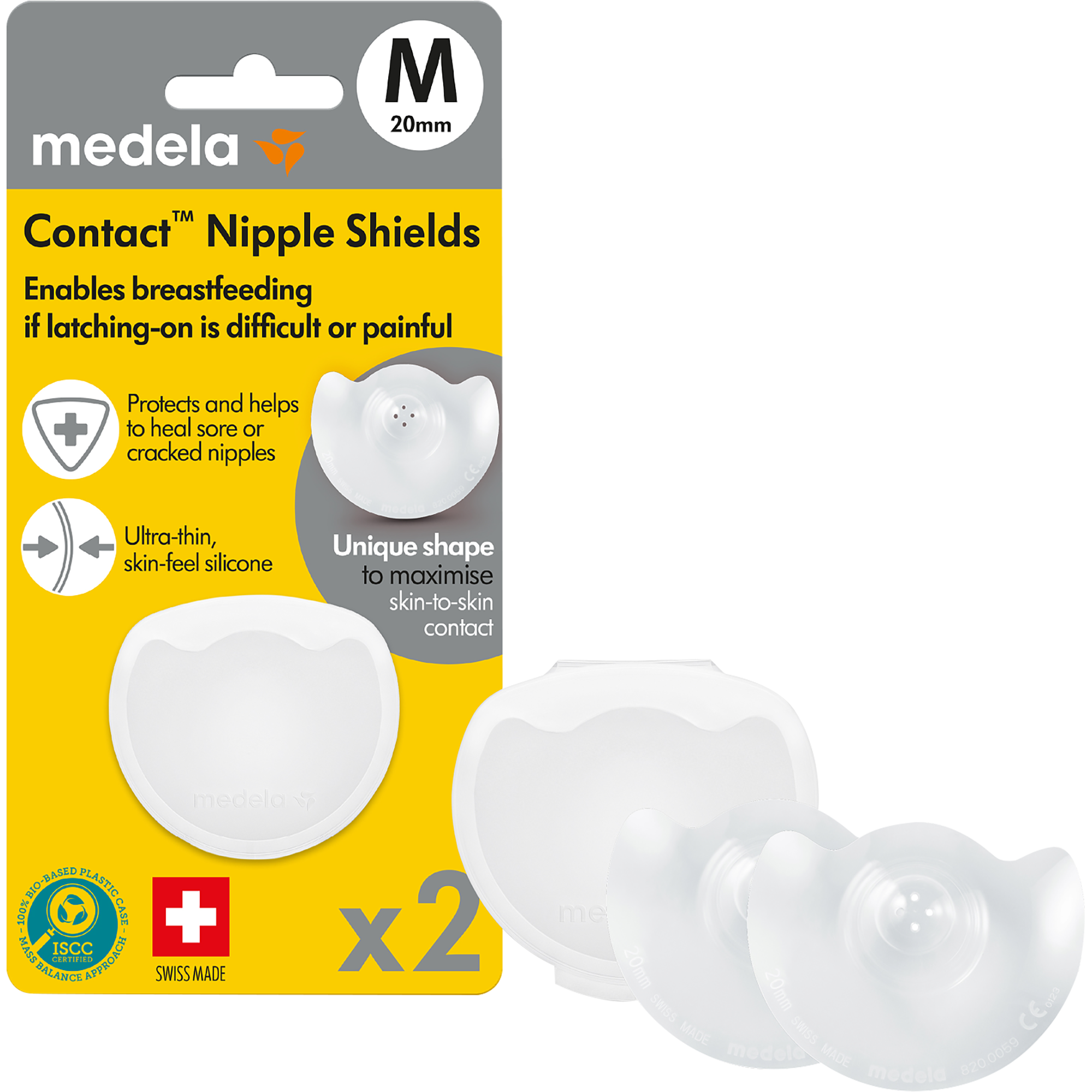 Medela Contact Tepelhoedjes Maat M 2 stuks