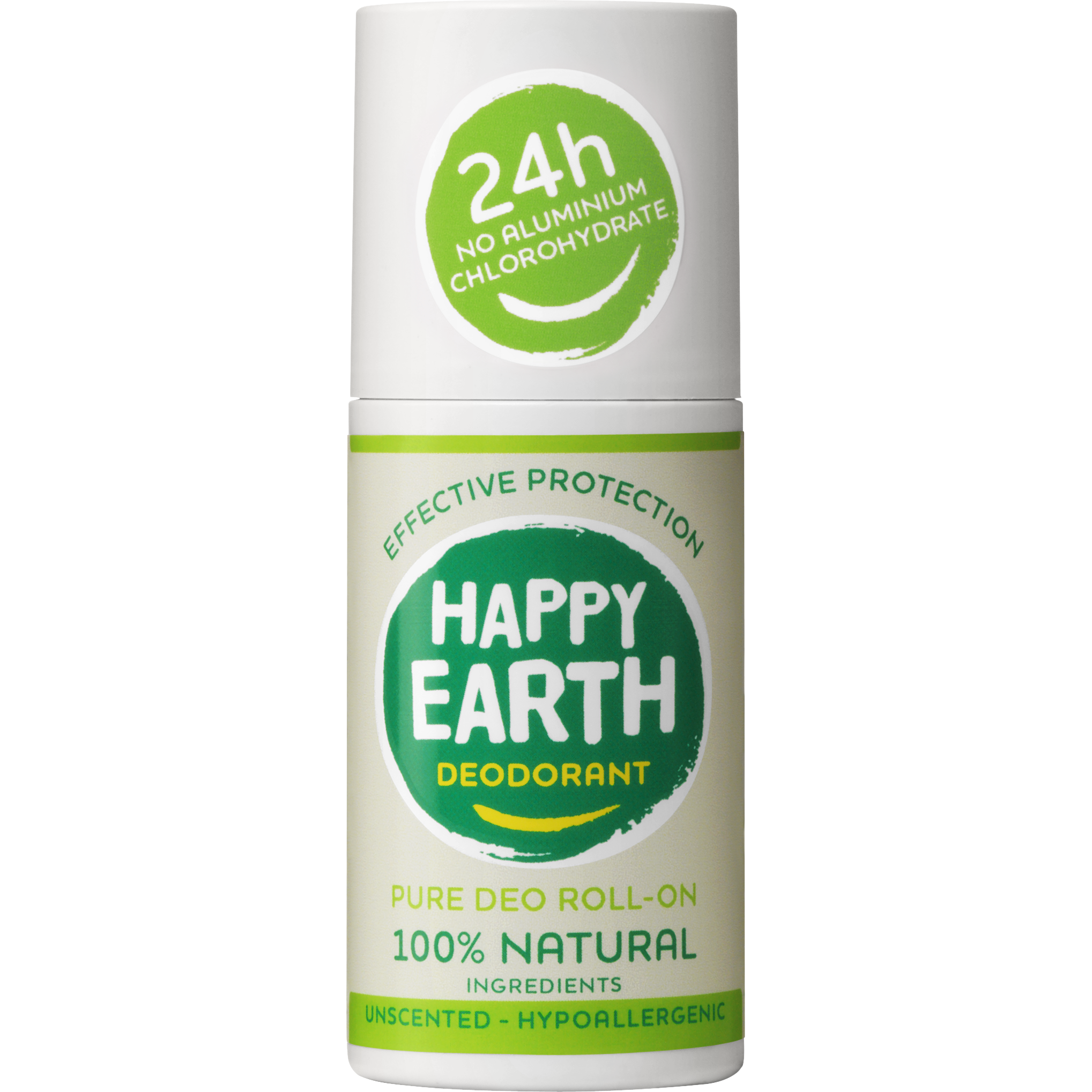 Happy Earth 100% Natuurlijke Unscented Deodorant Roller 75 ML