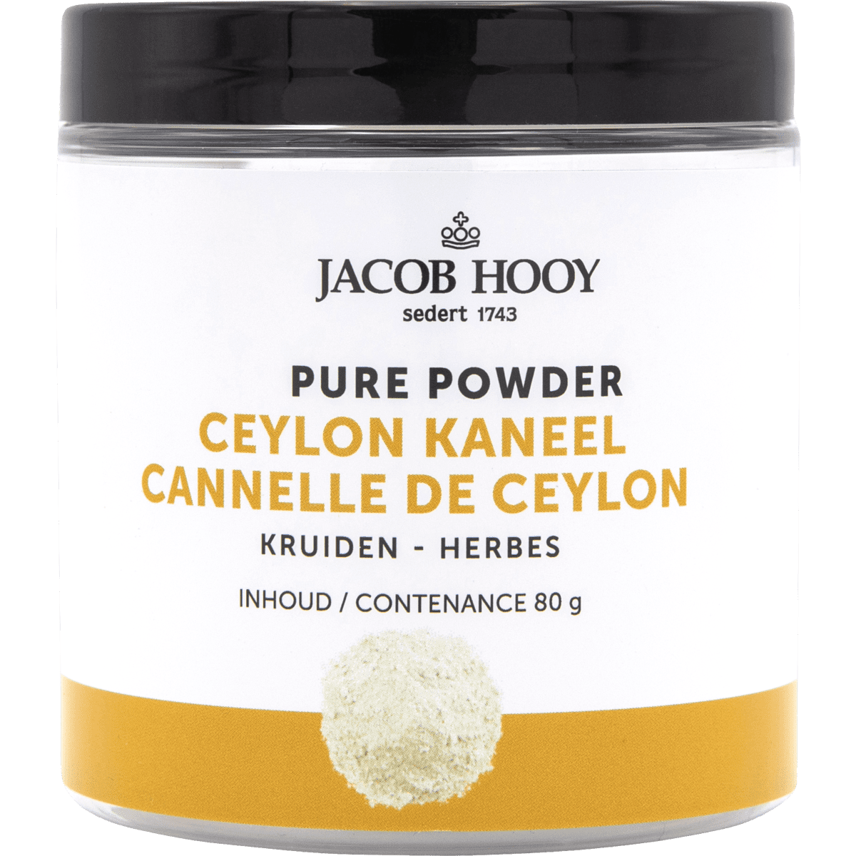 Jacob Hooy Pure Powder Ceylon Kaneel 80 gram