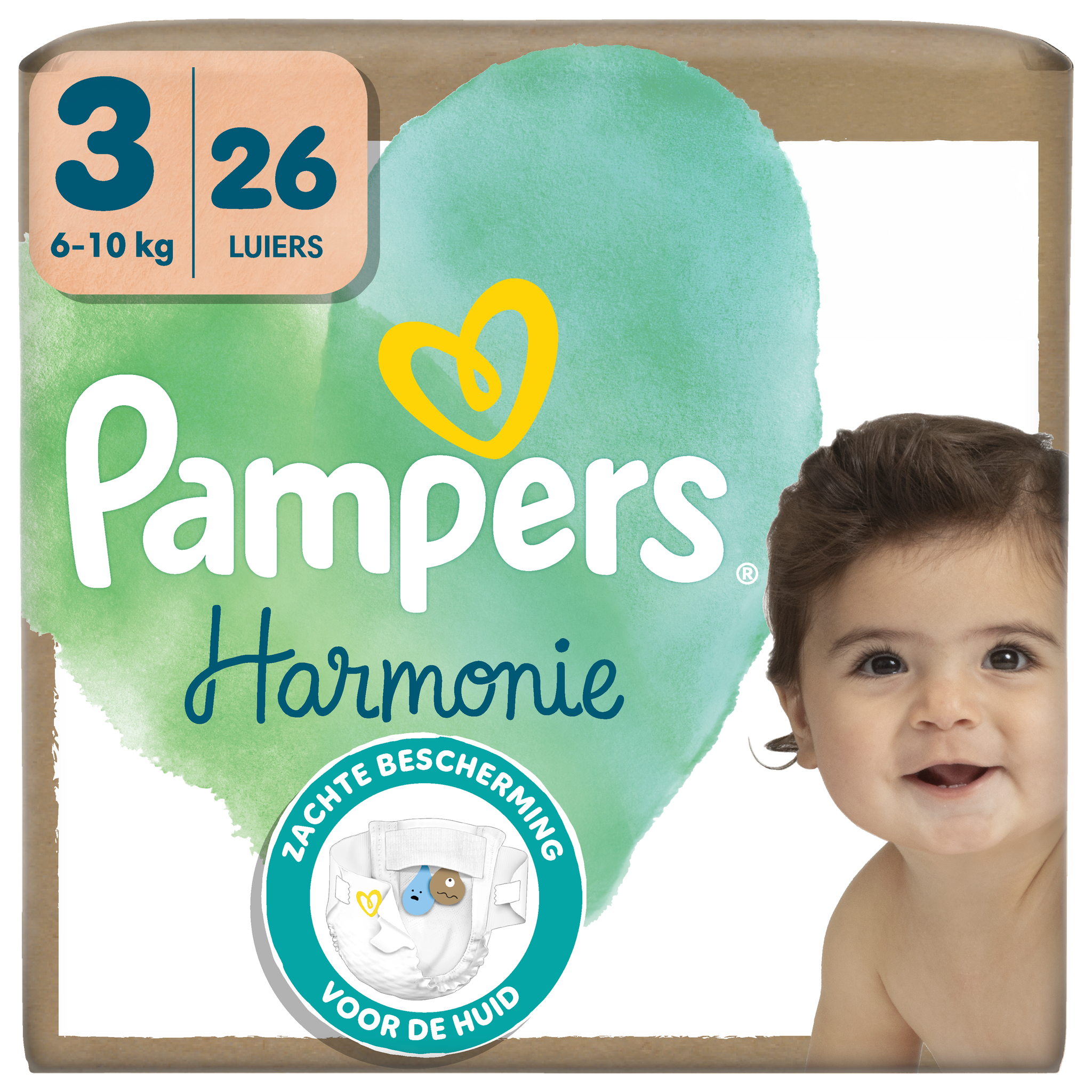 Pampers Harmonie Luiers Maat 3 6-10 kg 26 stuks