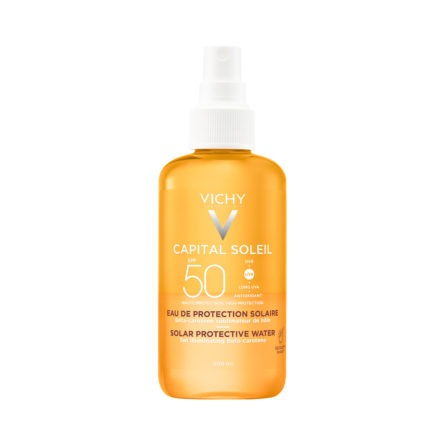 Vichy Capital Soleil Zonbeschermend Water Bruine Teint SPF50 200 ML