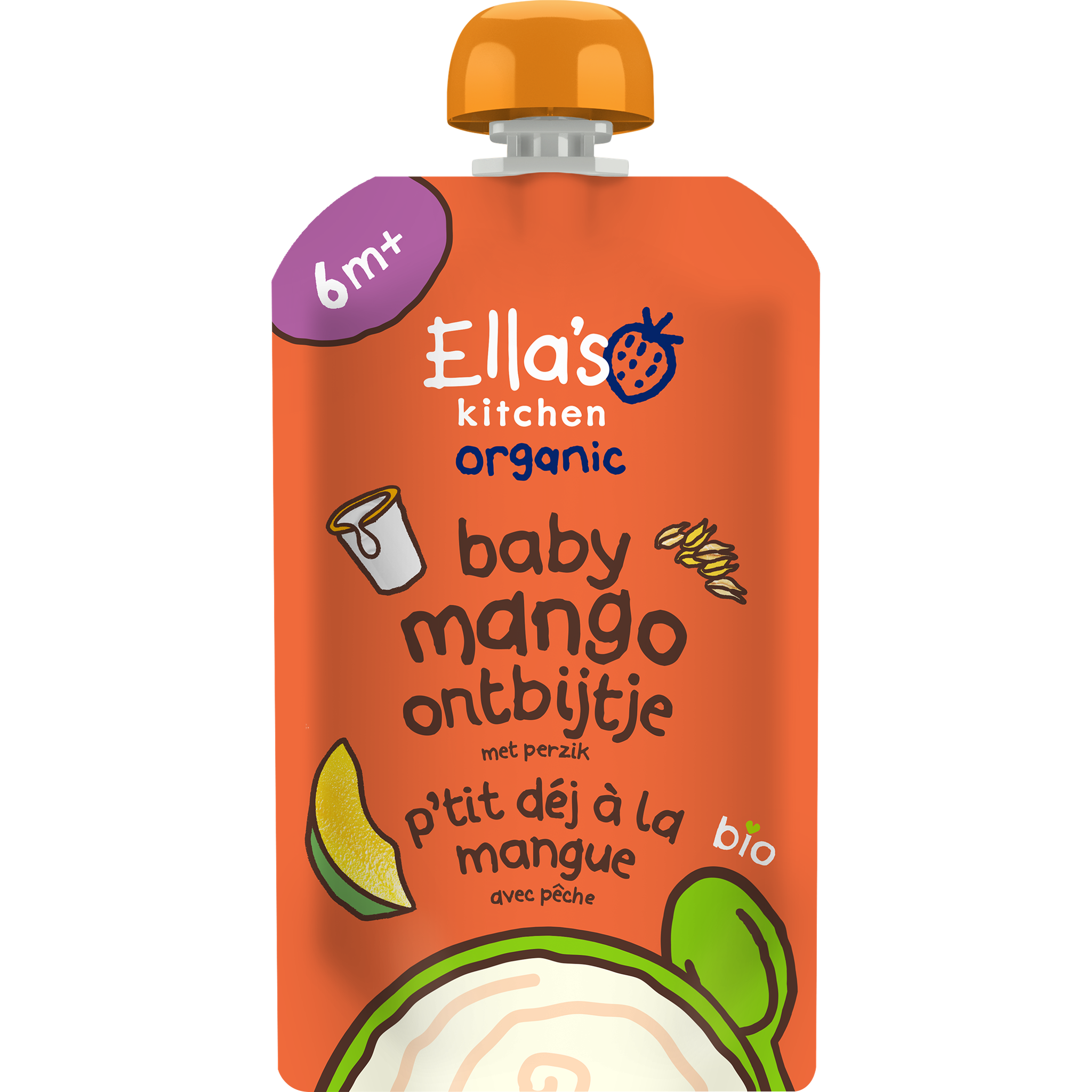 Ella's Kitchen Bio Knijpfruit Mango 6+ Maanden 100 gram