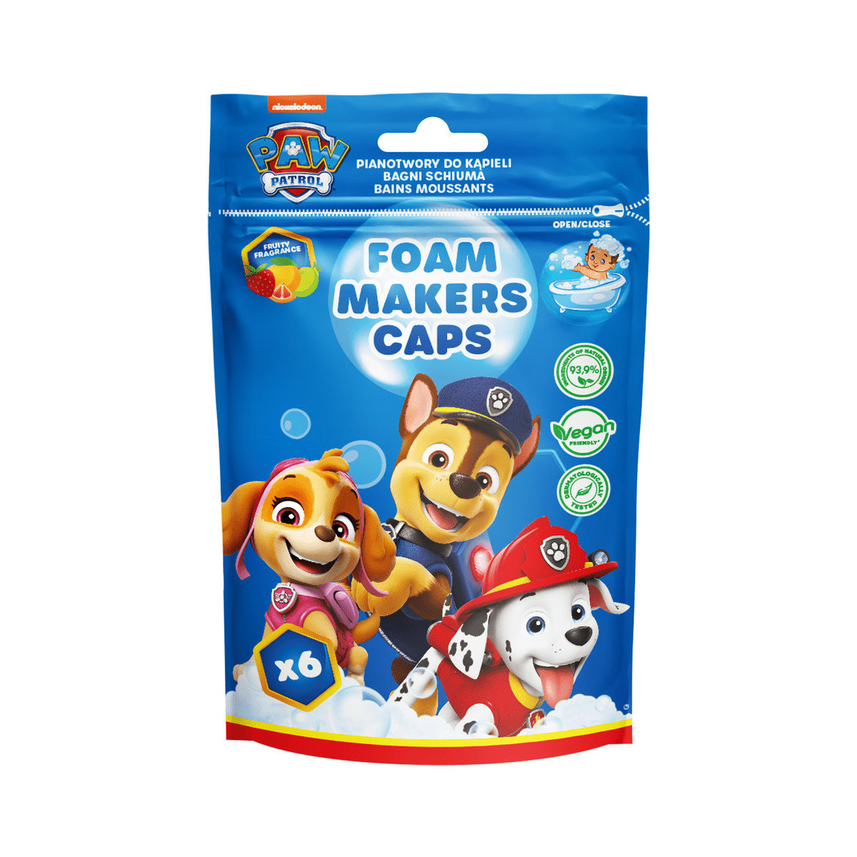 Paw Patrol Foam Tabs 6x16 gram