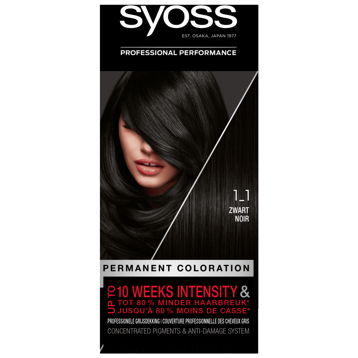 Syoss 11 Black Haarverf 115 ML Etos
