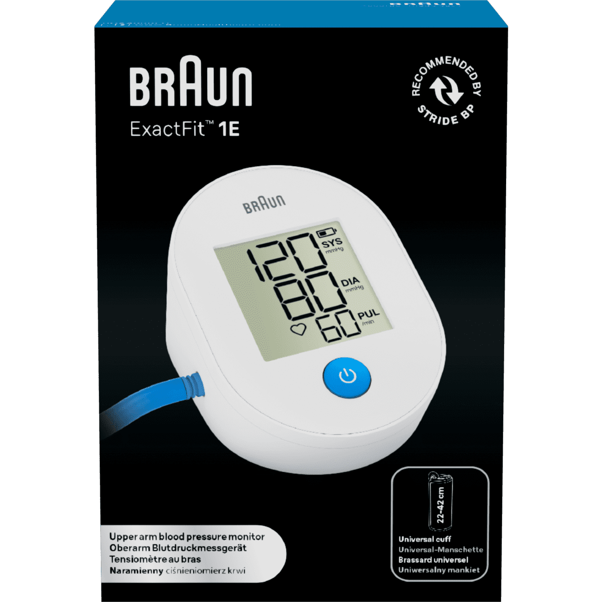 Braun BUA4000EU Bovenarm Bloeddrukmeter ExactFit 1E