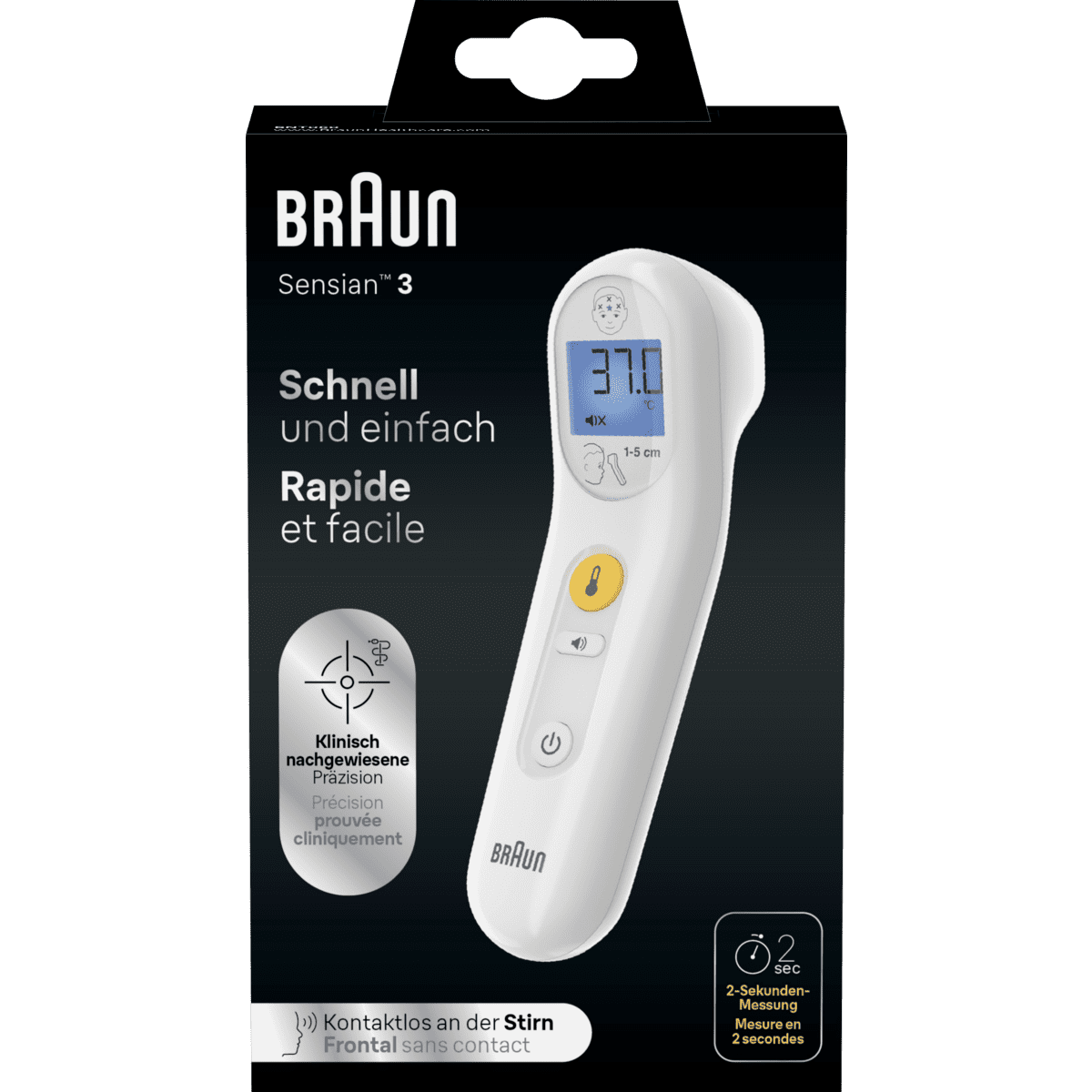 Braun Sensian 3 Contactloze Voorhoofdthermometer