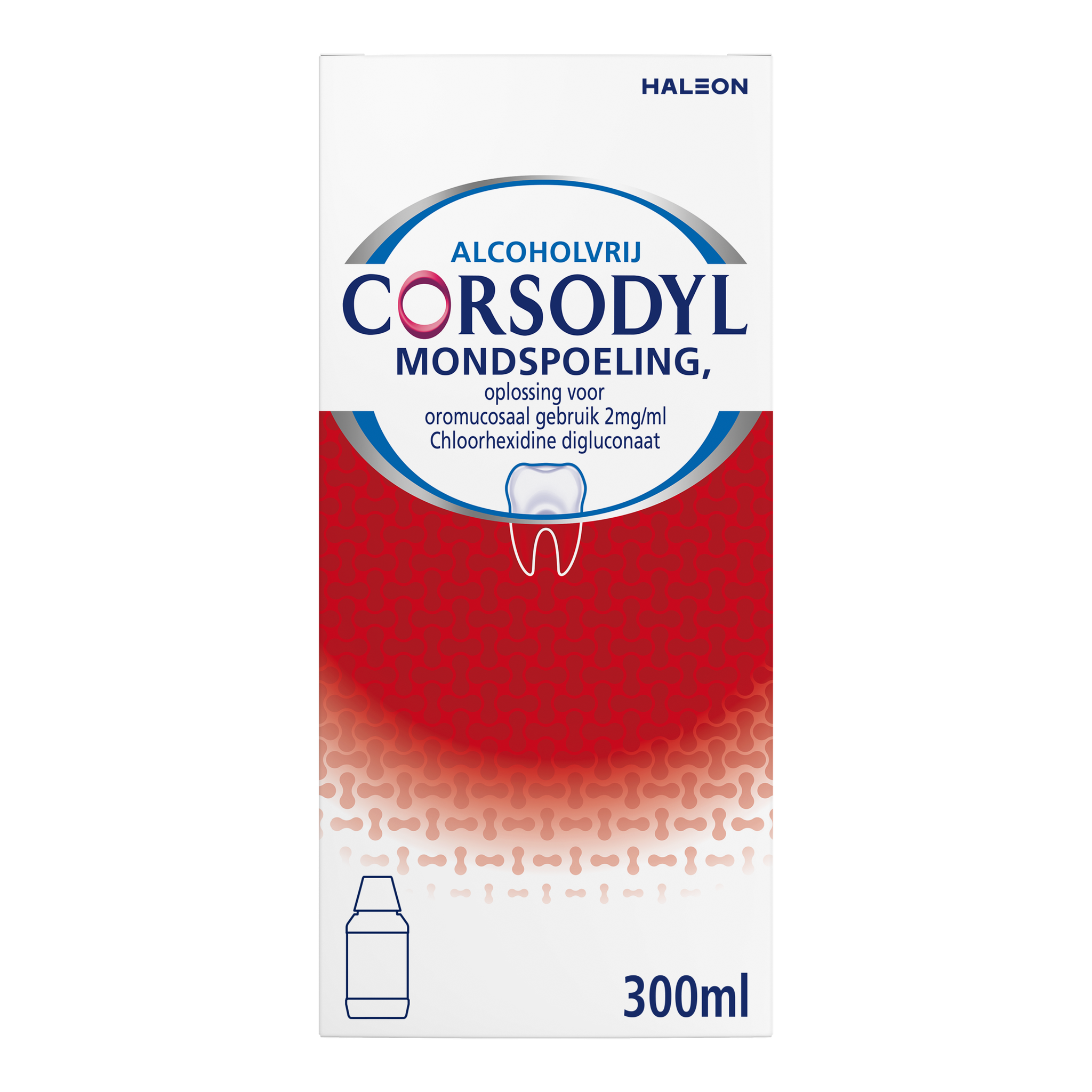 Corsodyl Mondspoeling Kortdurende Toepassing bij Tandvleesontsteking 300 ML