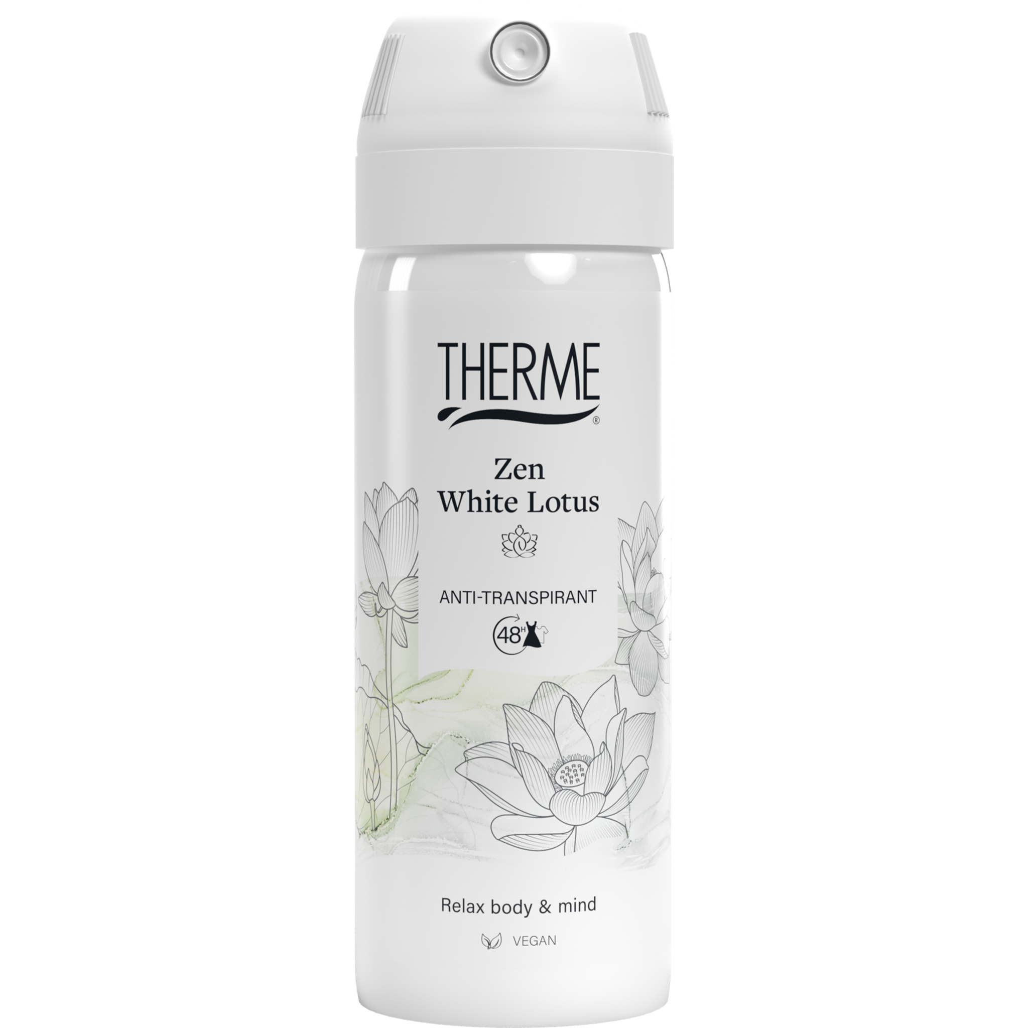 Therme Zen White Lotus Anti-Transpirant 48H Deodorant Spray Mini 50 ML