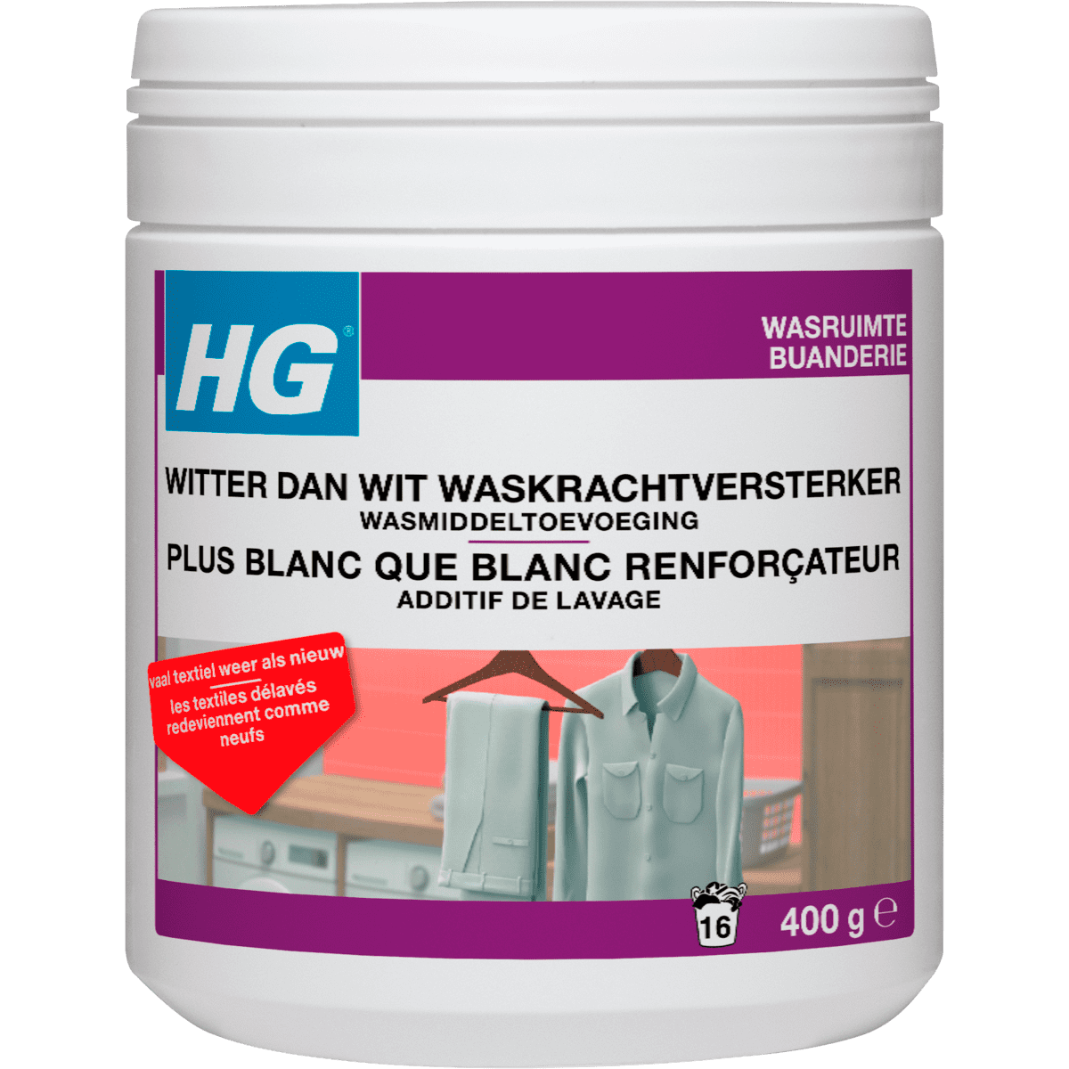 HG Witter Dan Wit Waskrachtversterker 400 gram