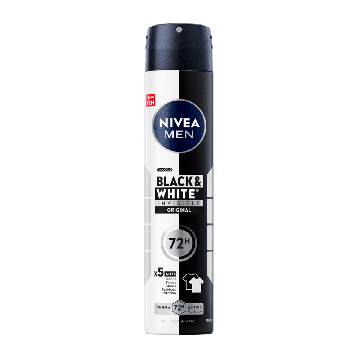 NIVEA MEN Black & White Invisible Deodorant Spray 200 ML