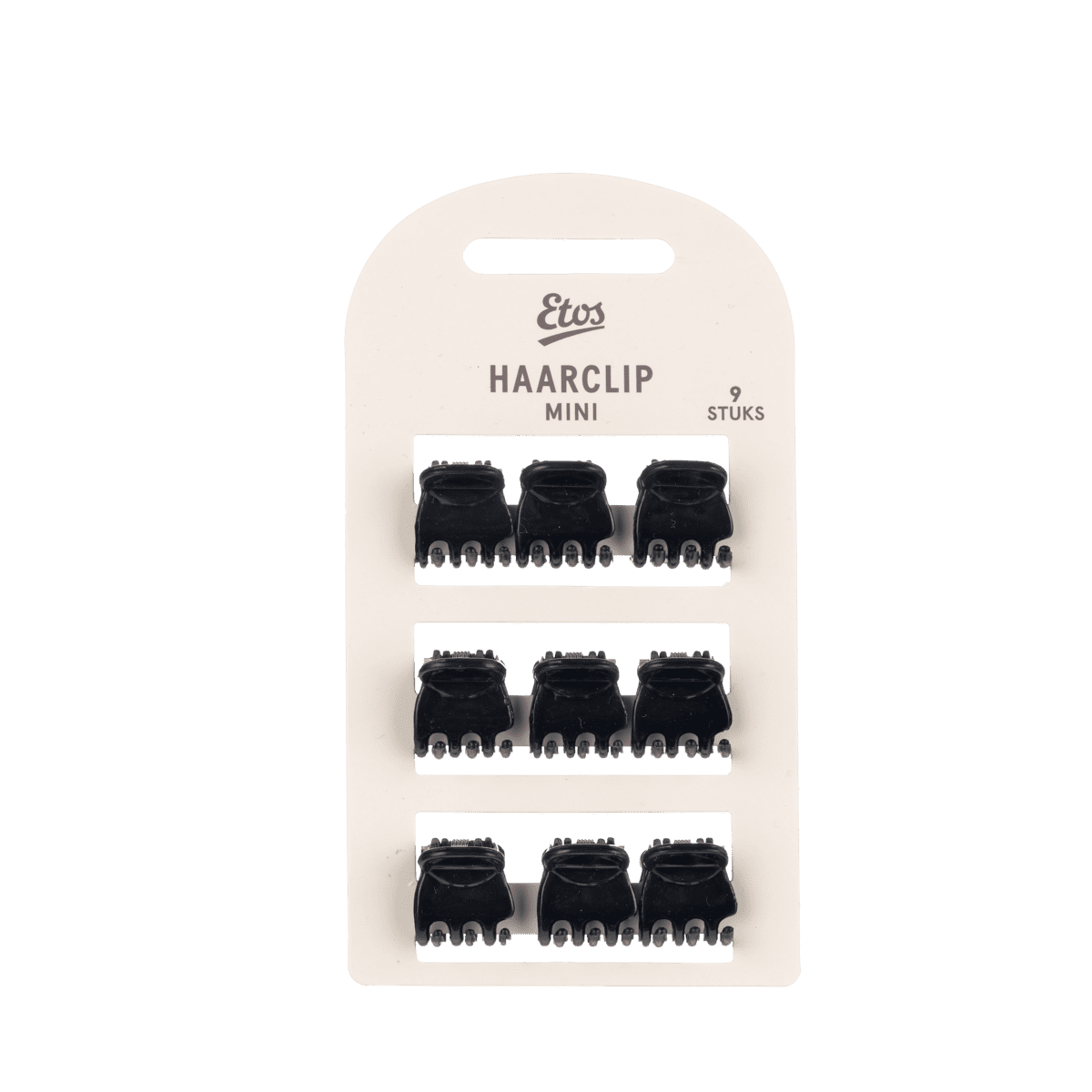 Etos Haarklem Mini Zwart 9St