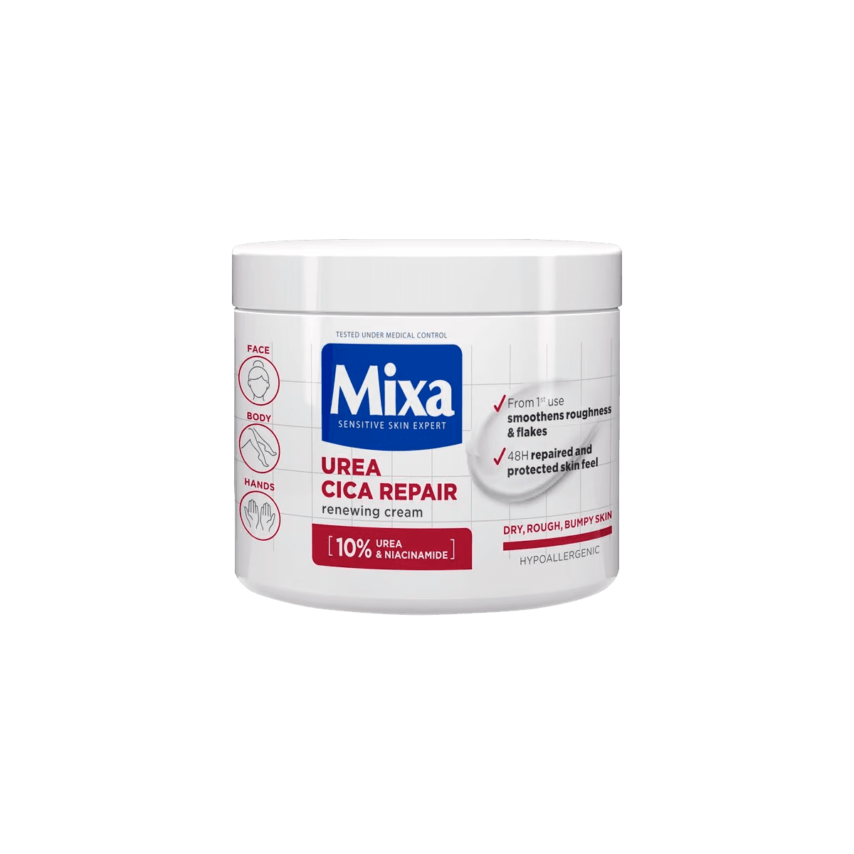 Mixa Urea Cica Repair Crème Pot 400 ML