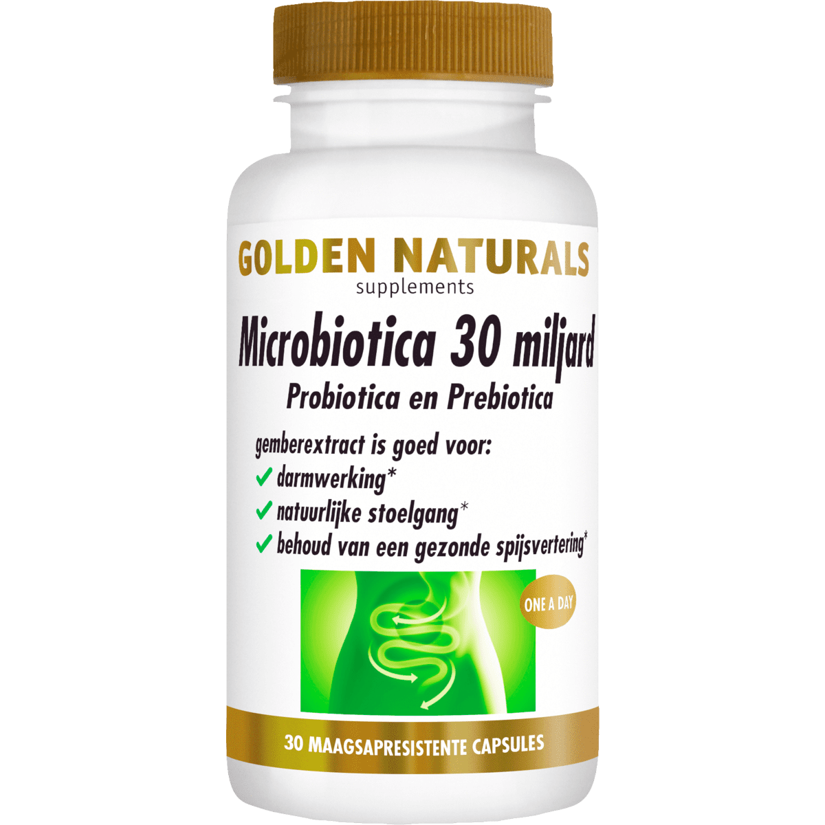 Golden Naturals Microbiotica 30 Miljard Capsules 30 stuks