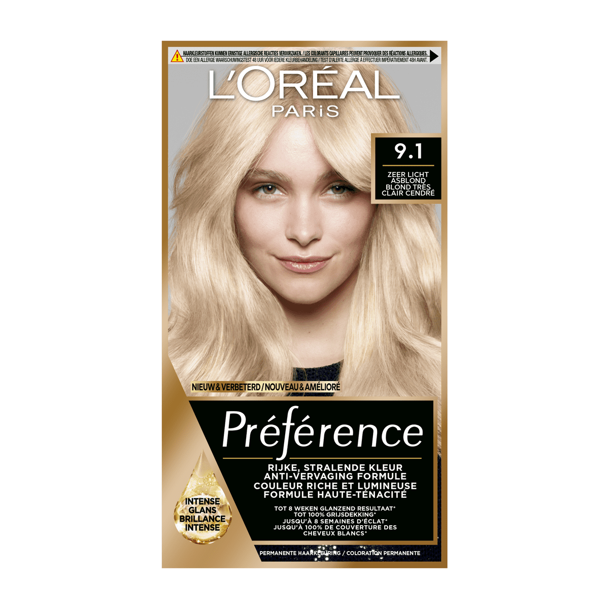 L'Oréal Paris Préférence Permanente Haarverf 9.1 Oslo