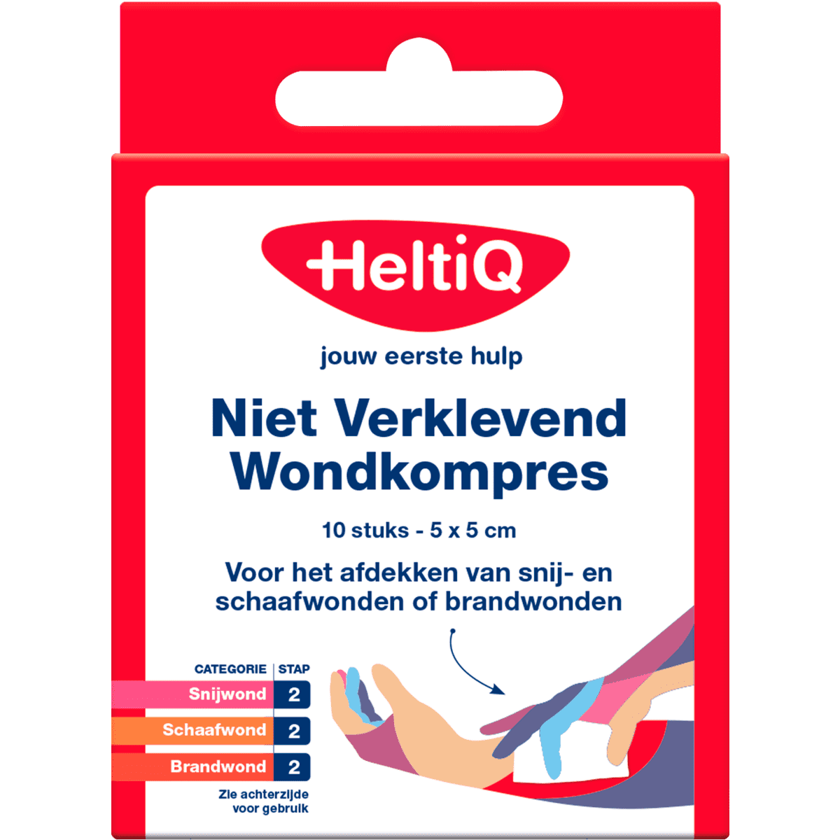Heltiq Niet klevend Wondkompres 5x5