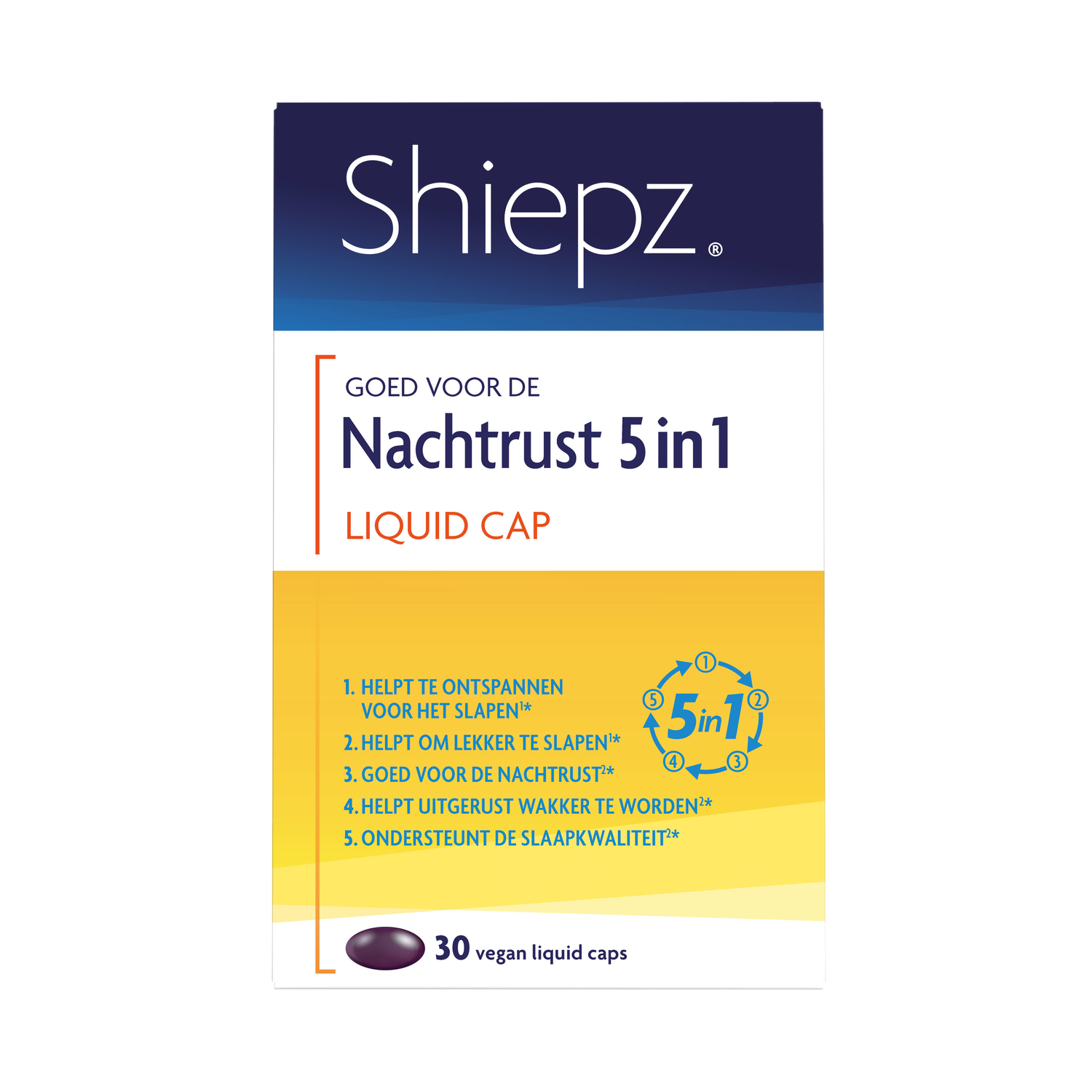 Shiepz Nachtrust 5in1 Liquid Capsules 30 stuks