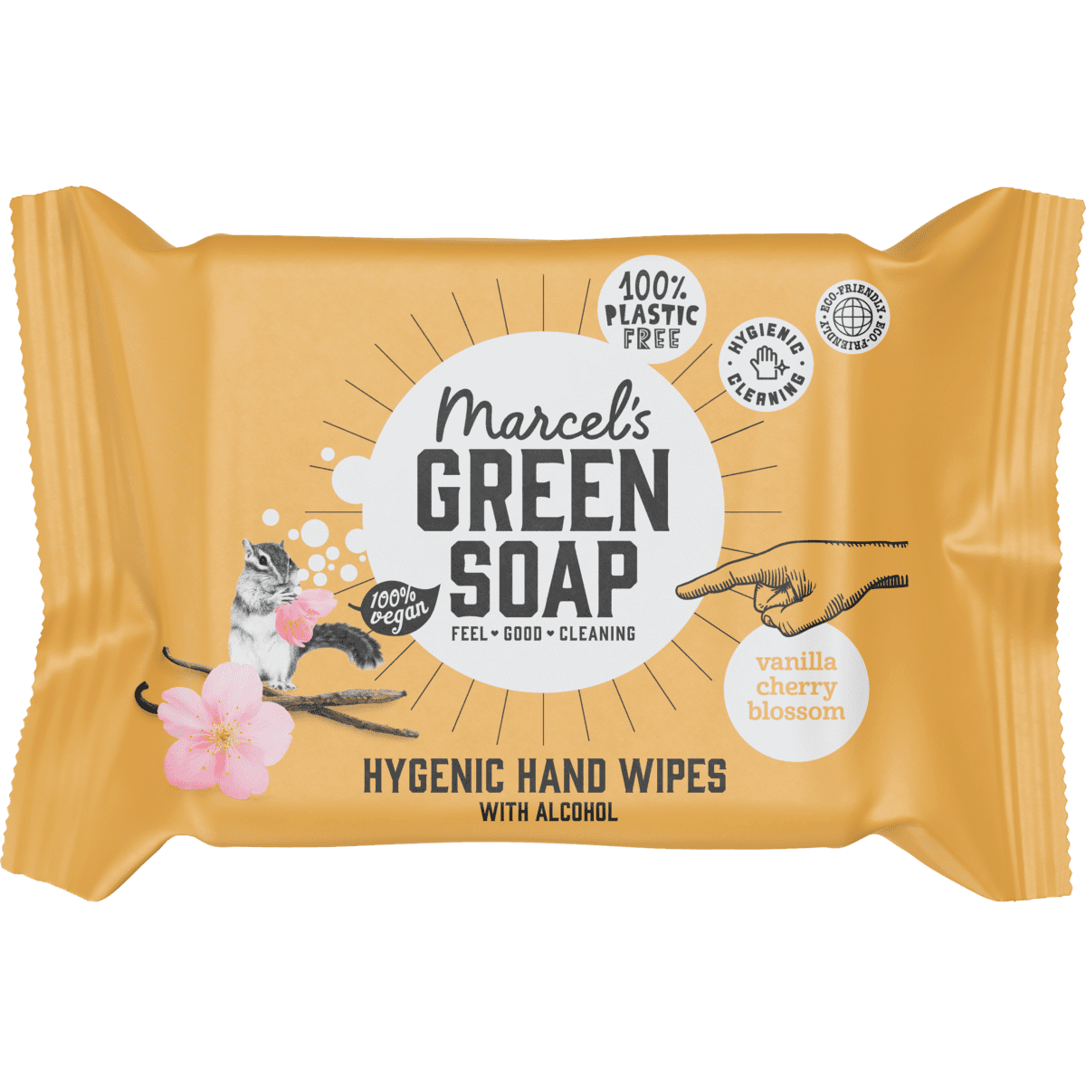 Marcel's Green Soap Vanilla & Cherry Blossom Hygiënische Handdoekjes
