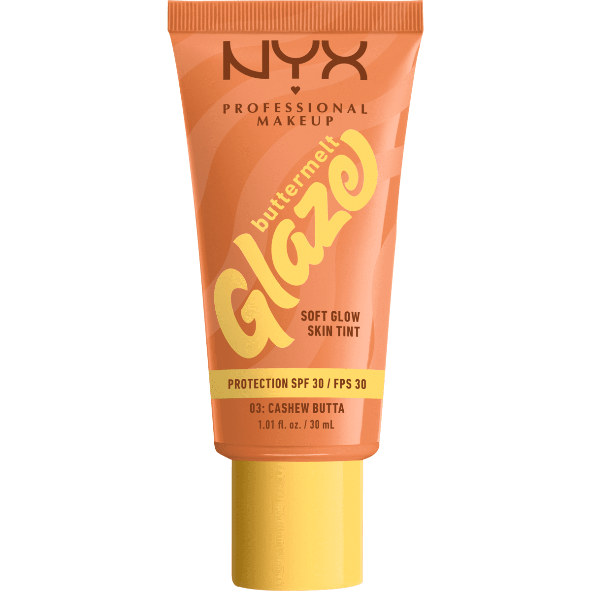 NYX Professional Makeup Buttermelt Glaze Skin Tint SPF30 3 Cashew Butta