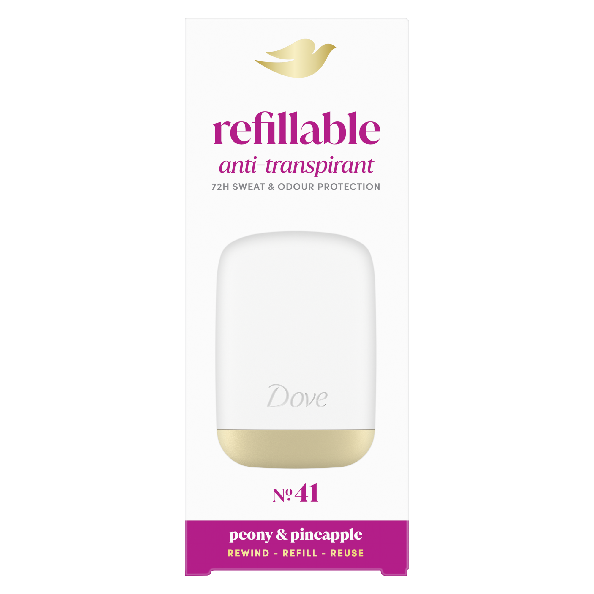 Dove Peony Antiperspirant Deodorant Refillable Starter Kit