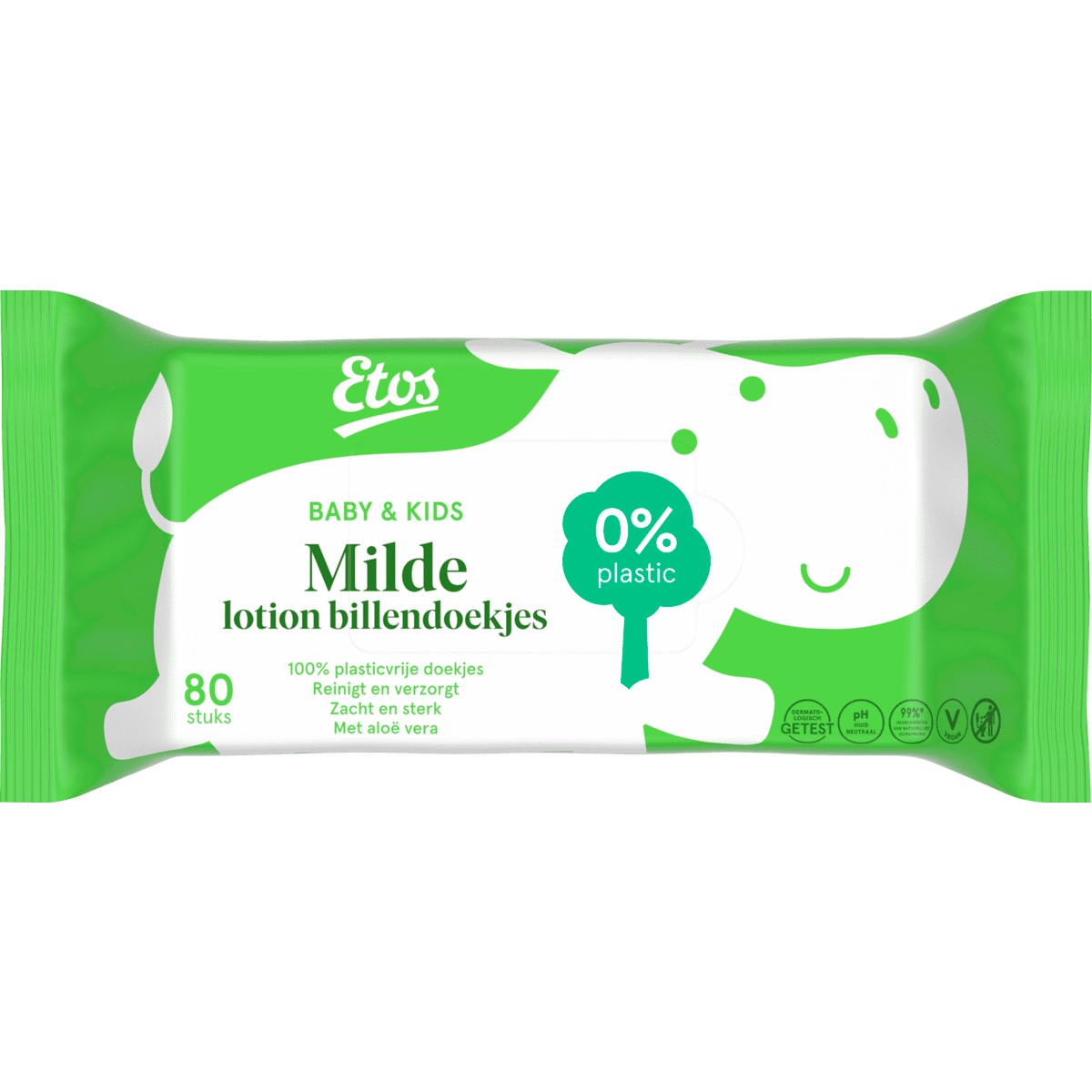 Etos Baby & Kids Milde Lotion Billendoekjes 80 stuks