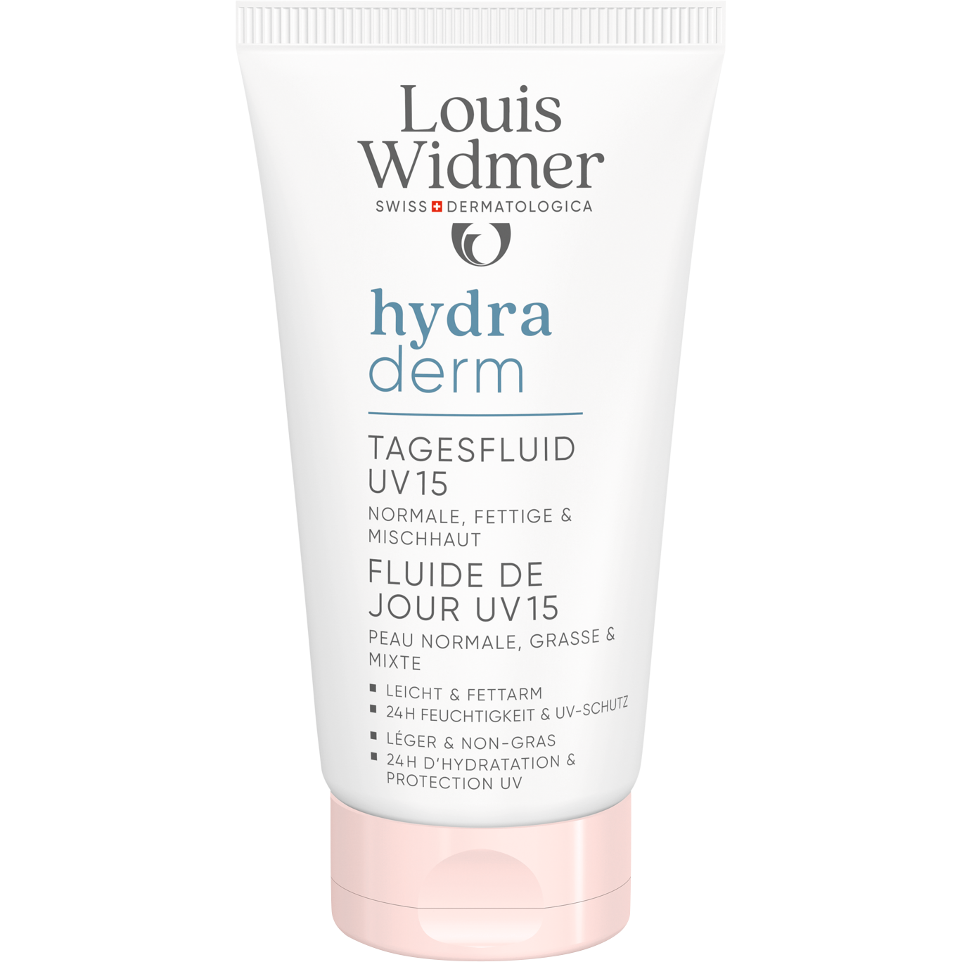 Louis Widmer Hydraderm Dag Fluide SPF15 Licht Geparfumeerd 50 ML