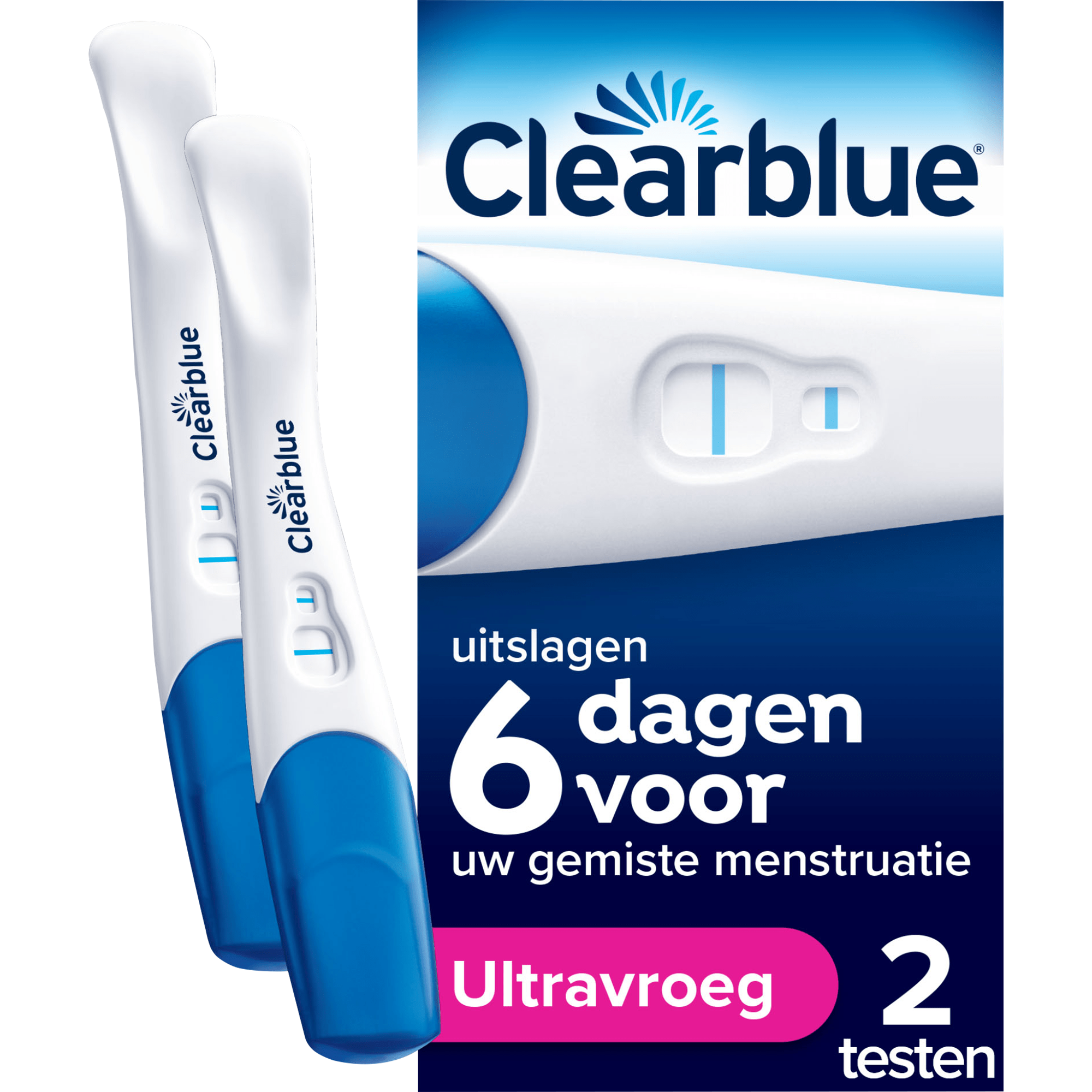 Clearblue Vroege Detectie Zwangerschapstest 2 stuks