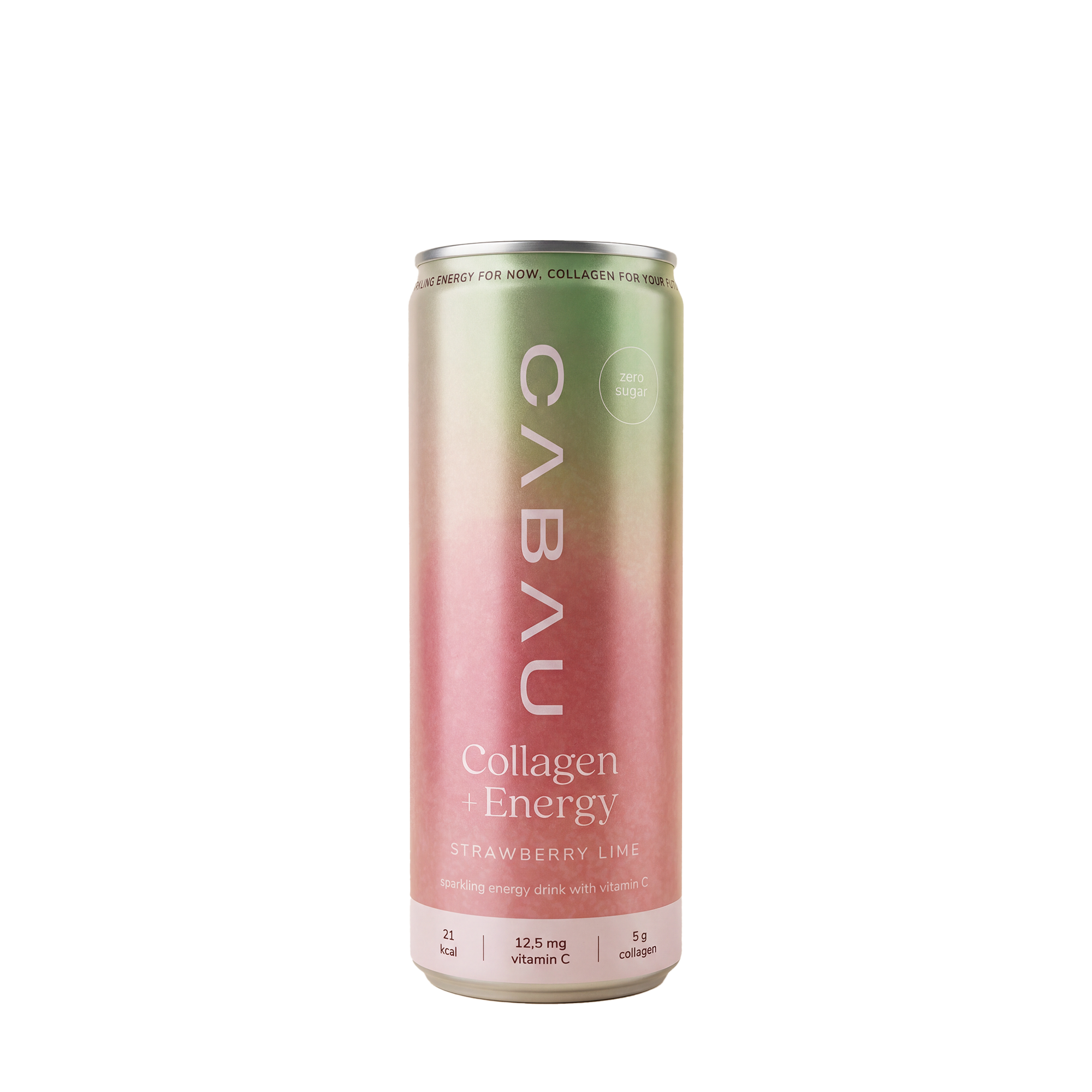 Cabau Collagen + Energy Strawberry Lime - 250 ml