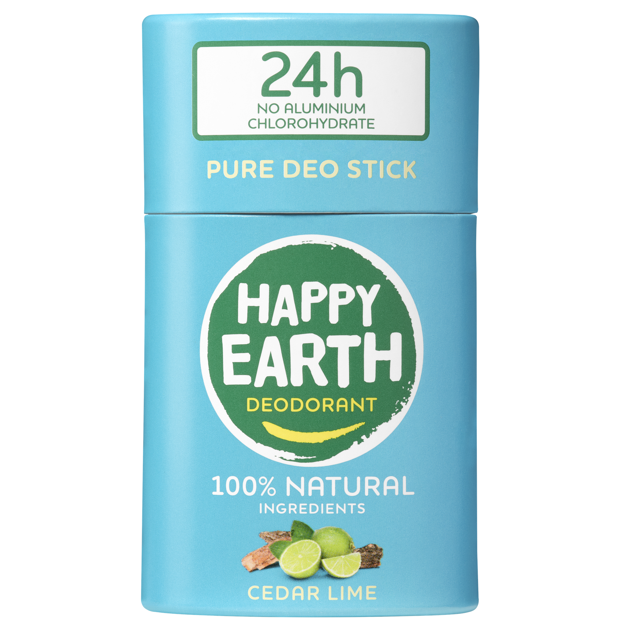 Happy Earth 100% Natuurlijk Cedar Lime Deodorant Stick 40 gram