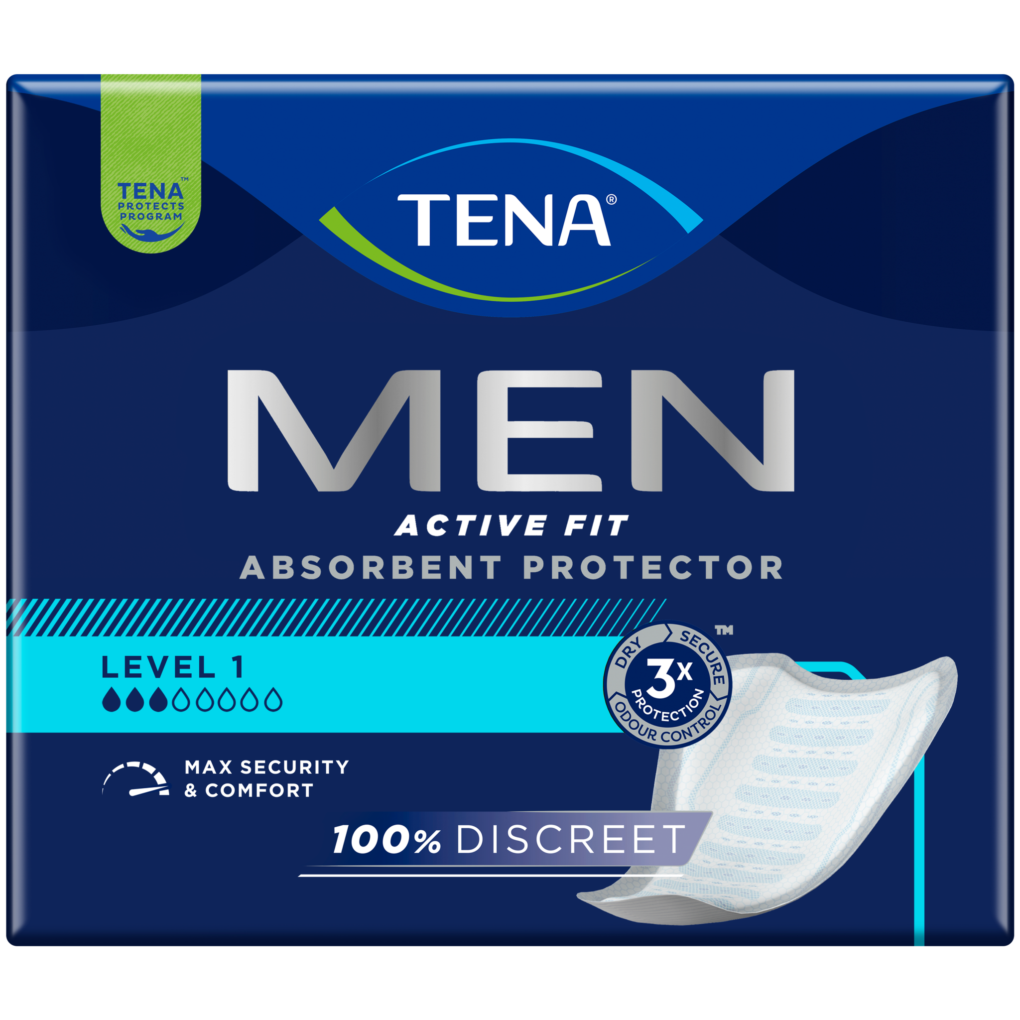 TENA Men Active Fit Absorbant Protector Level 1 Incontinentieverband 12 stuks