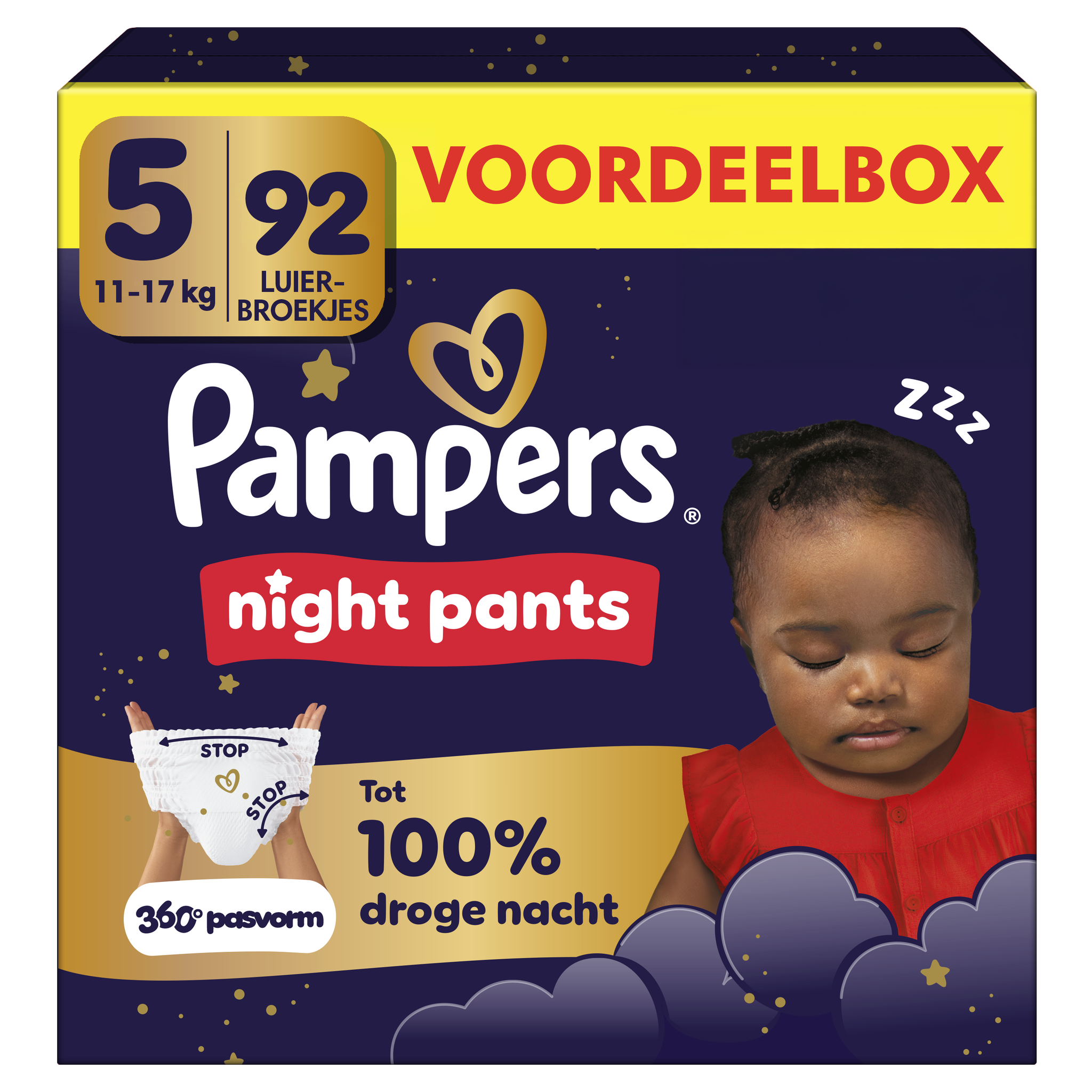 Pampers Baby Dry Night Pants Voordeelbox Luierbroekjes Maat 5 11-17 kg 92 stuks