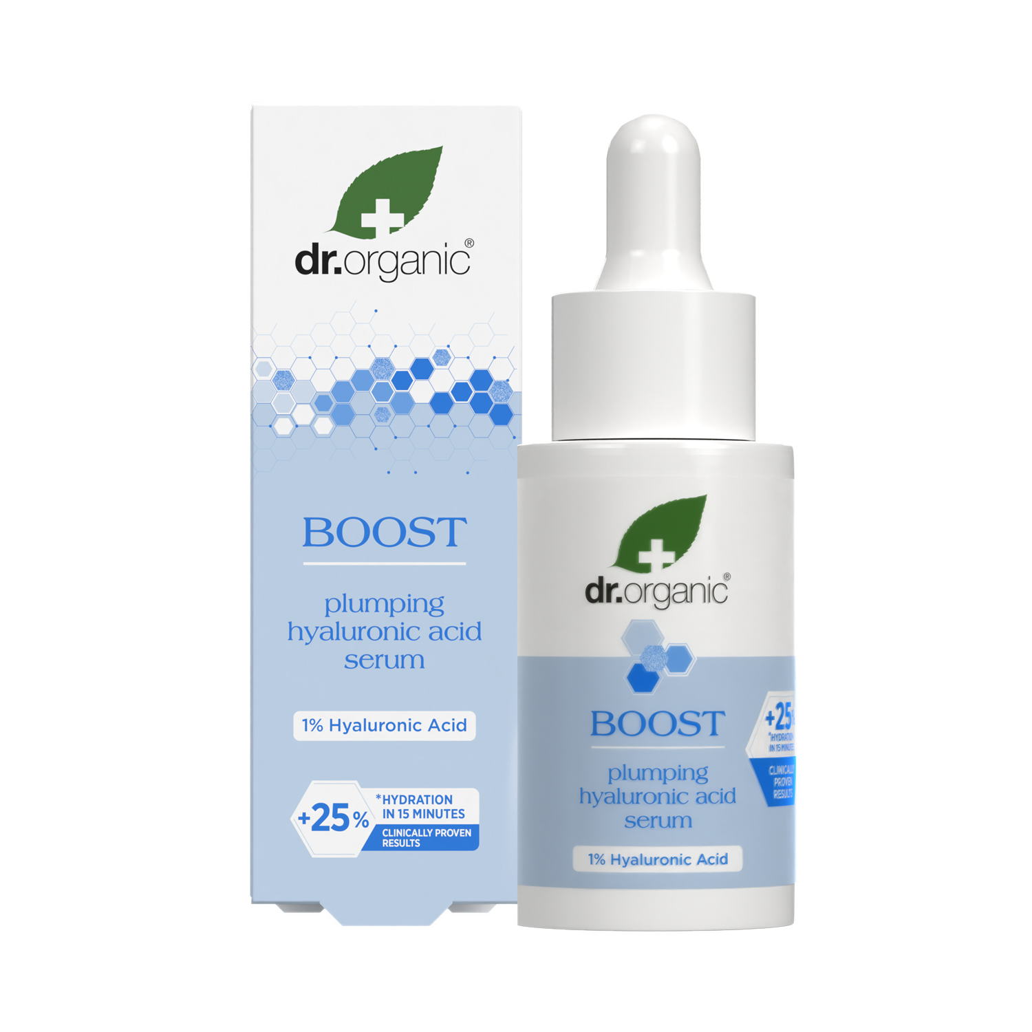 Dr Organic Boost Plumping Hyaluronic Acid Serum 30 Ml