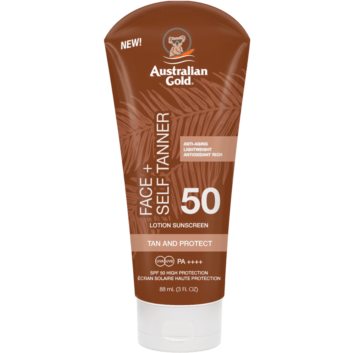 Australian Gold Face Self Tanner SPF 50 88 ML