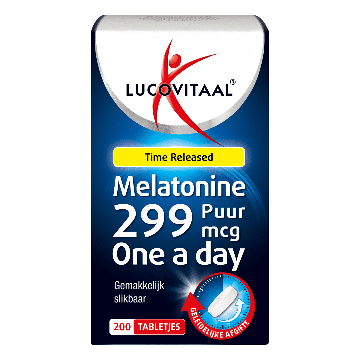 Lucovitaal Melatonine 299 MCG Time Released 200 stuks