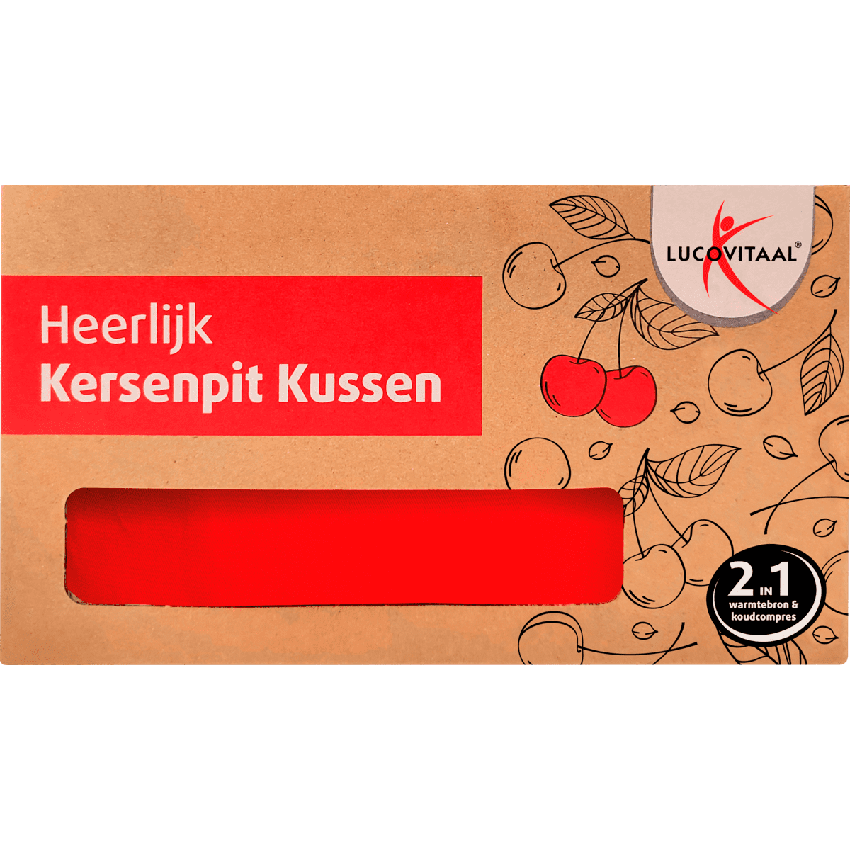 Lucovitaal Kernsenpit Kussen Vierkant 27x27 cm