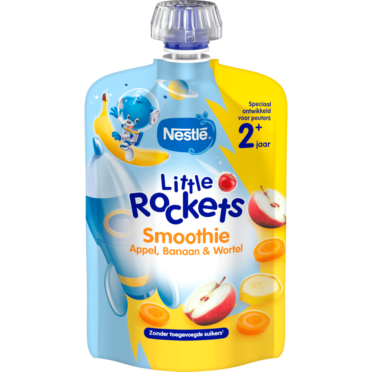 Nestlé Little Rockets Smoothie Appel Banaan Wortel 2+ Jaar 150 gram