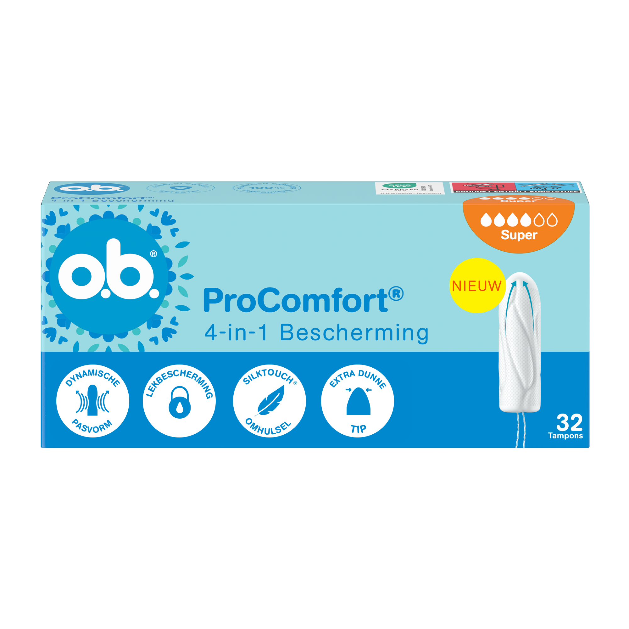 o.b.® Pro Comfort Advanced Super Tampons 32 Stuks